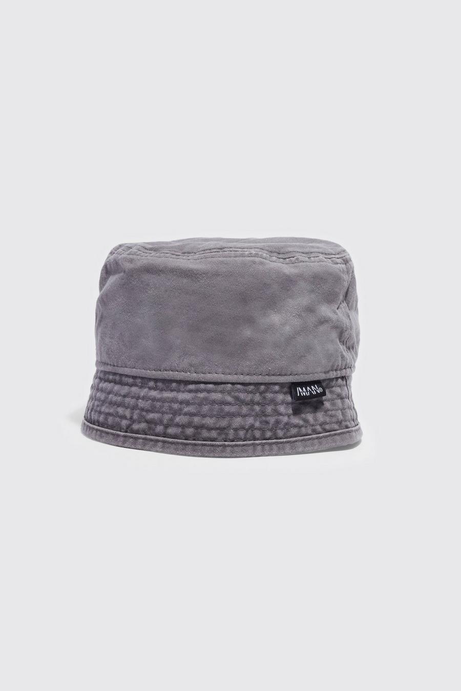 Charcoal grey Essential Washed Bucket Hat