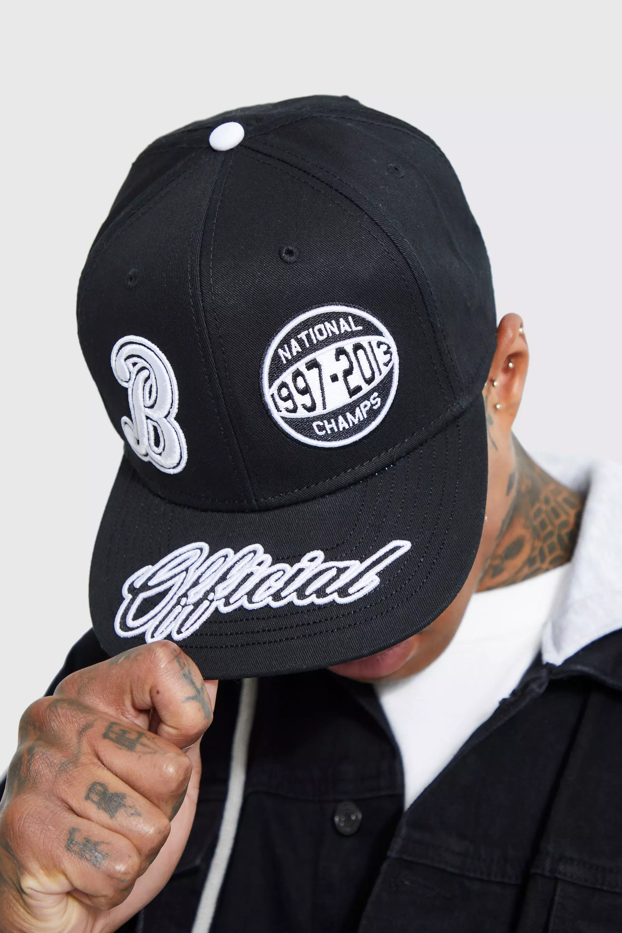 Black Official Embroidered Snapback alternative image