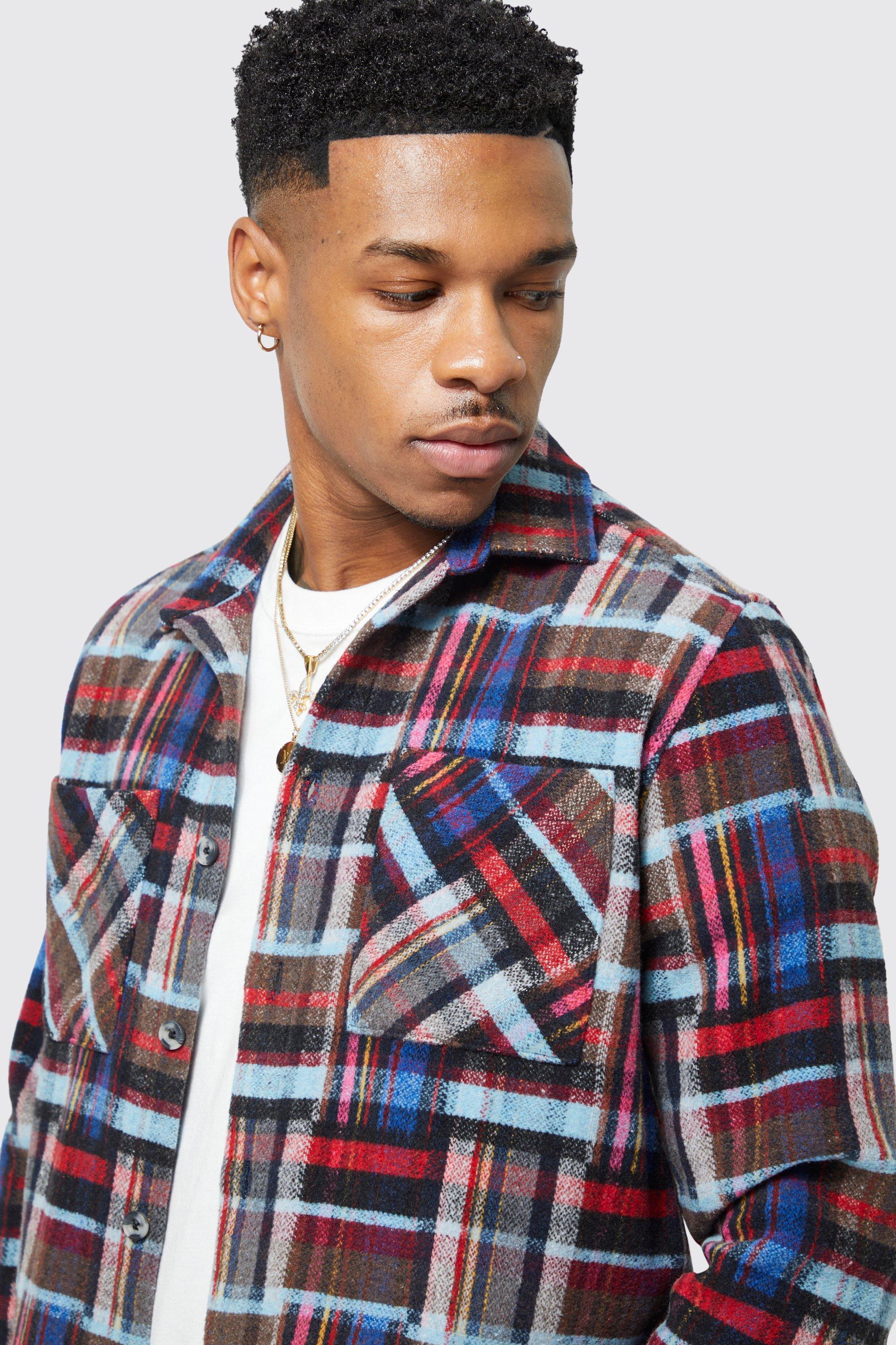 Heavy flannel shirt jacket on sale