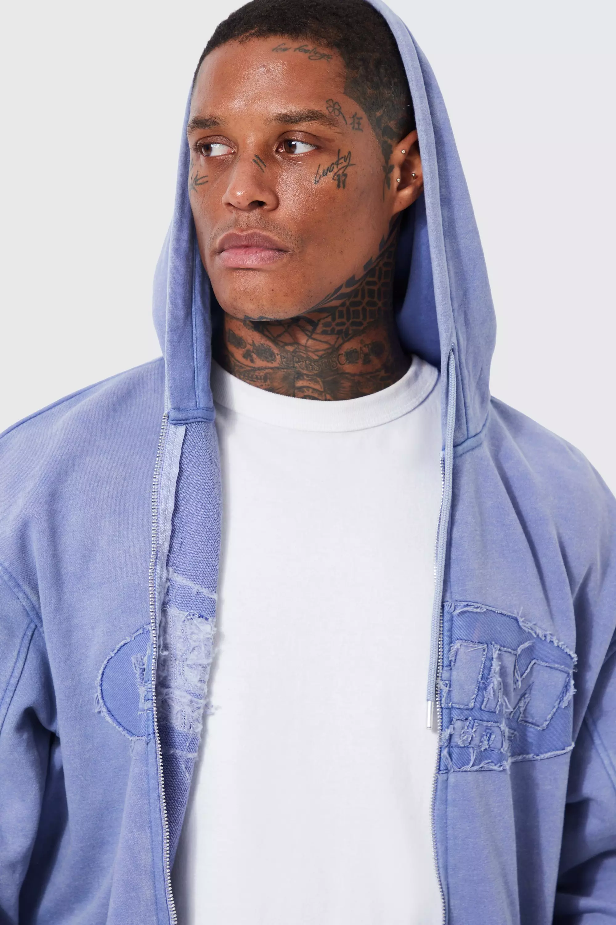 Kith Two Tone Indigo Hoodie Light 新品M