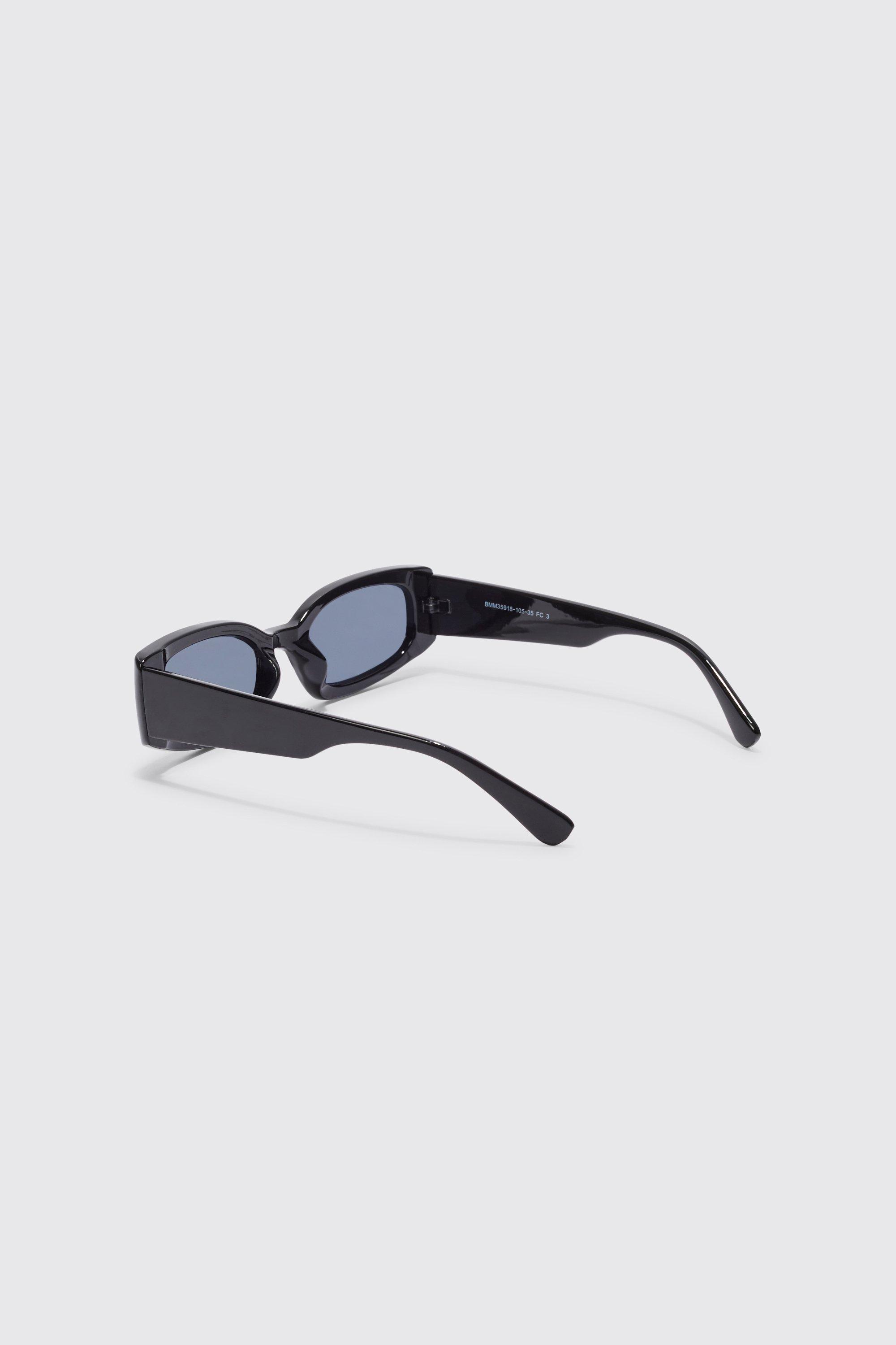 Gafas de sol rectangulares superpuestas boohoo