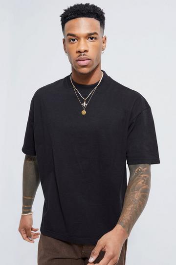 Black Crew Neck Boxy T-shirt