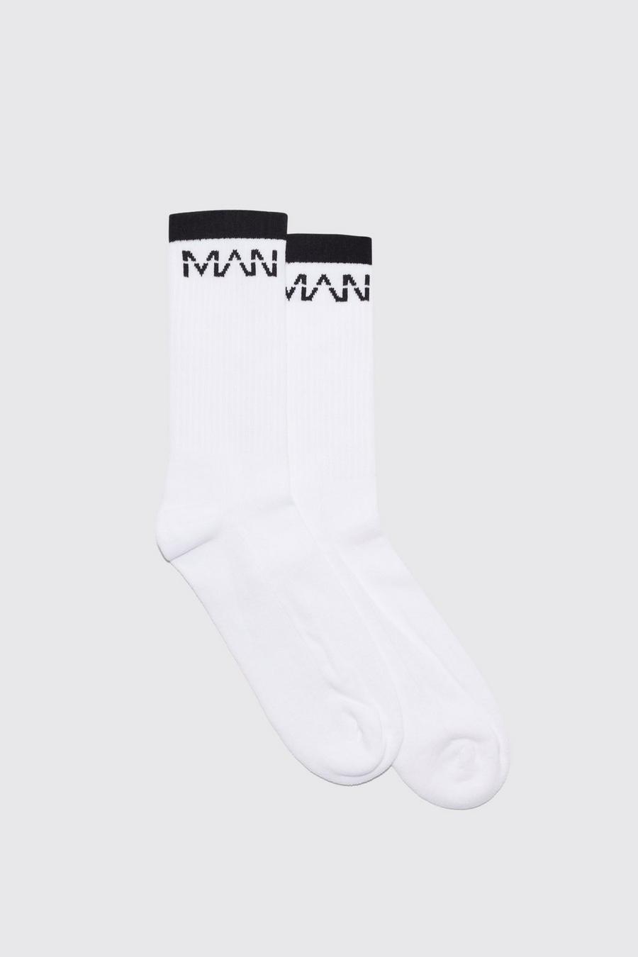 Multi 2 Pack Man Sports Stripe Socks