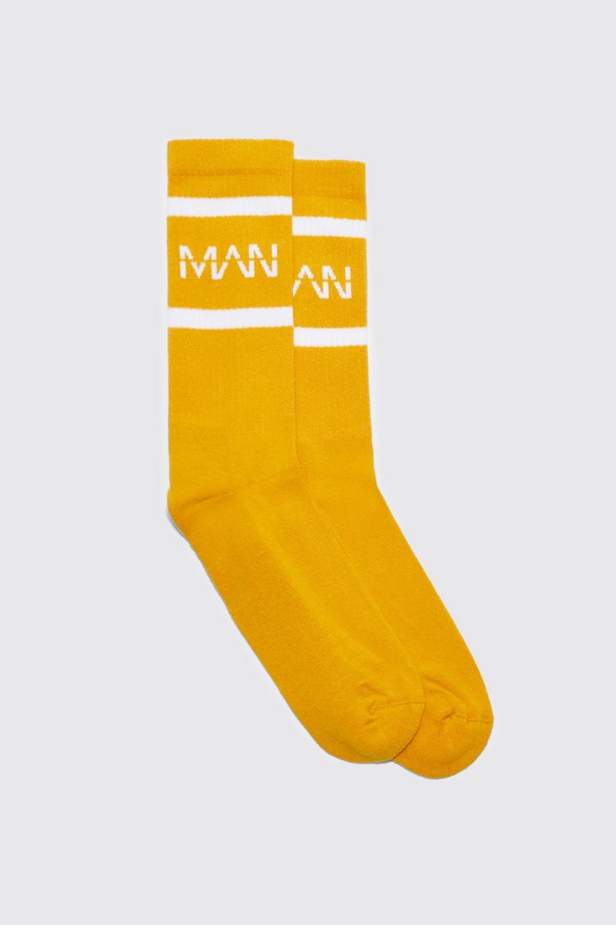 Multi 2 Pack Man Sports Stripe Socks image number 1