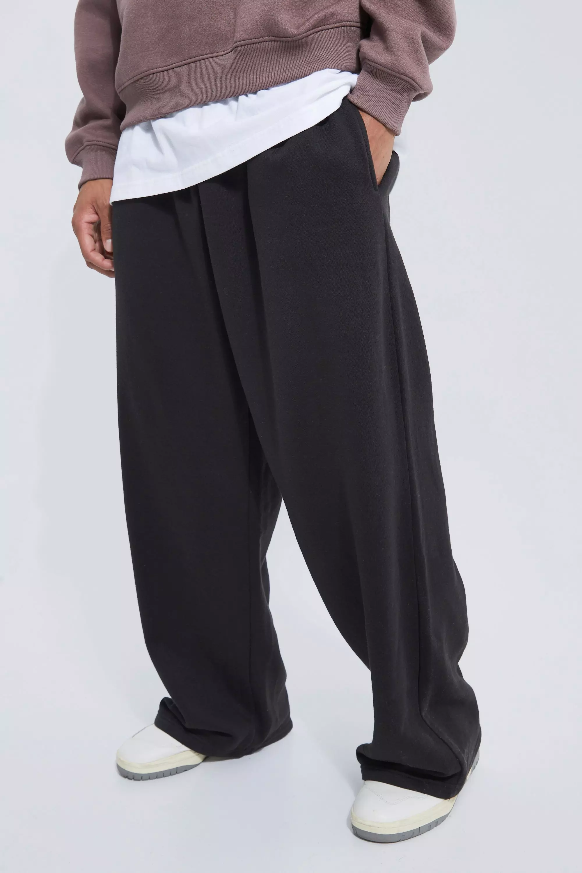 Mens wide leg hot sale joggers