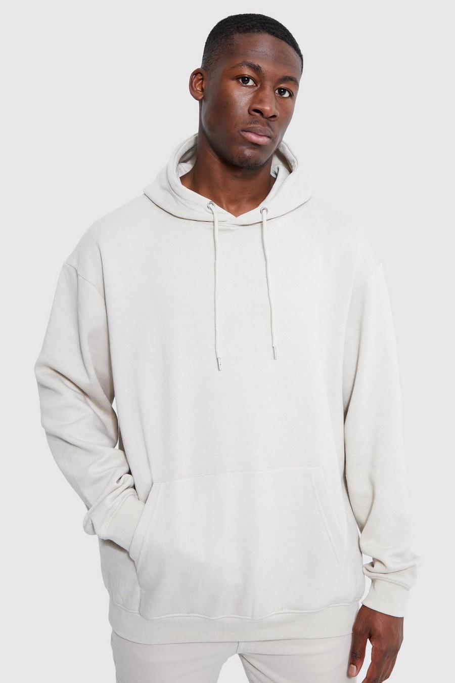 Tall Oversize Hoodie, Stone image number 1