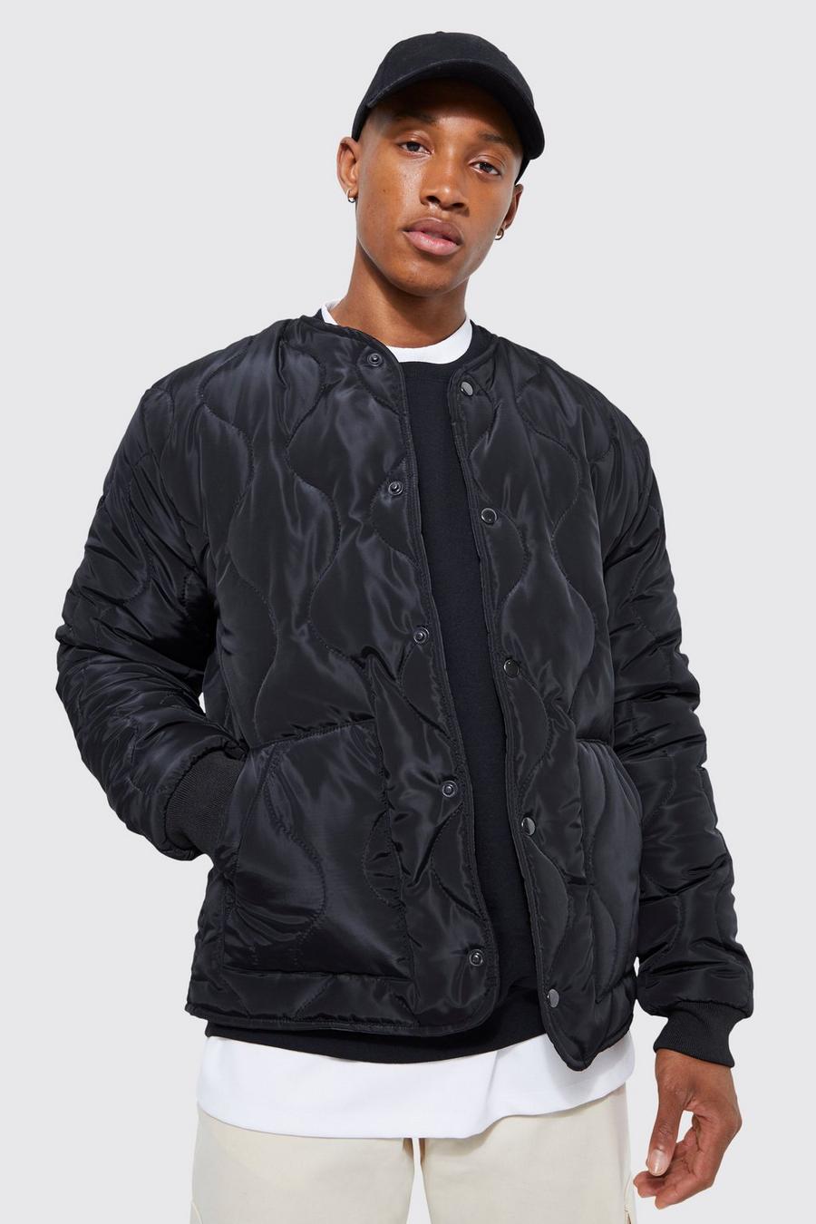 Onion Quilted Liner Bomber | boohoo