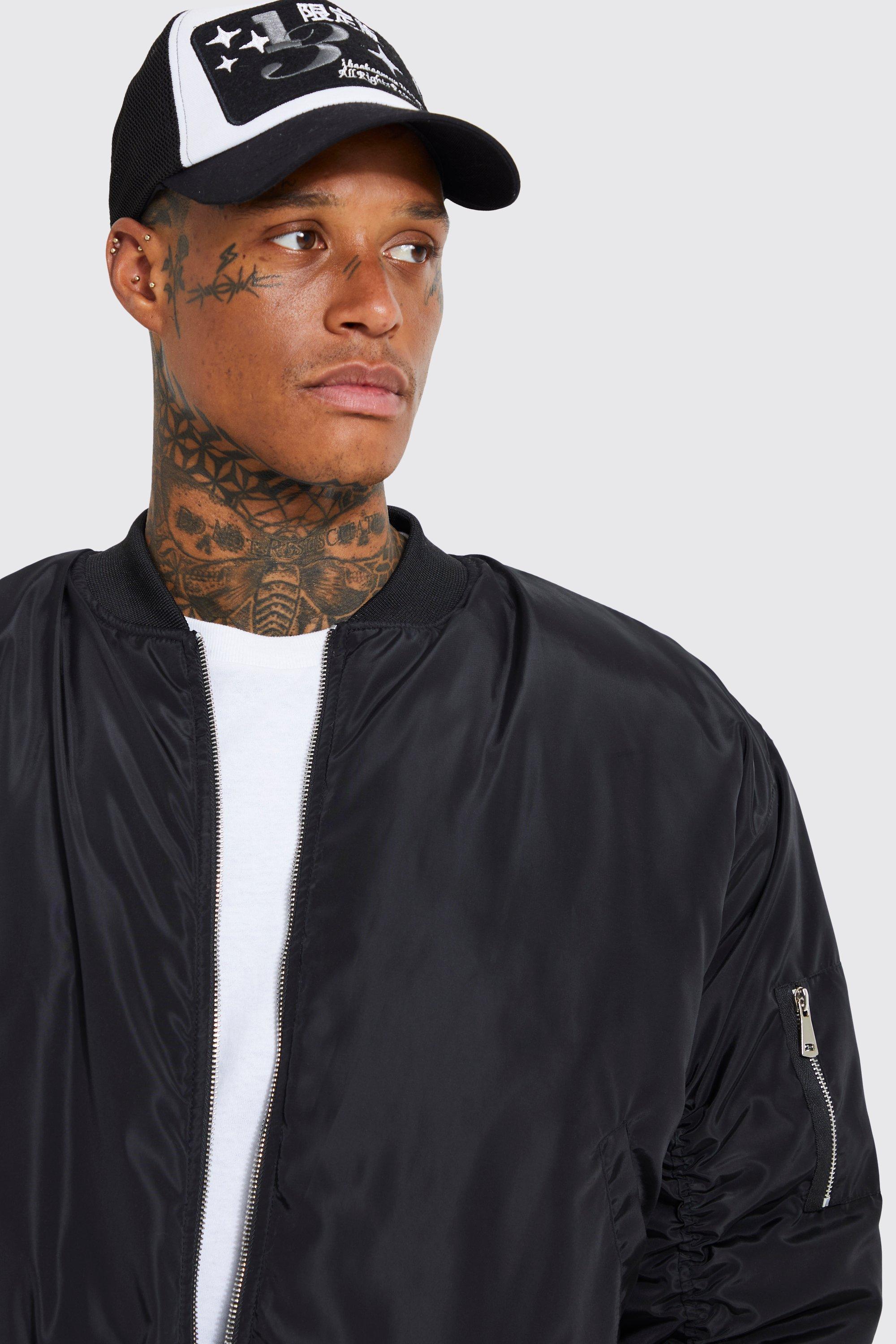 Sleevless Padded Nylon Bomber Jacket - Ready-to-Wear