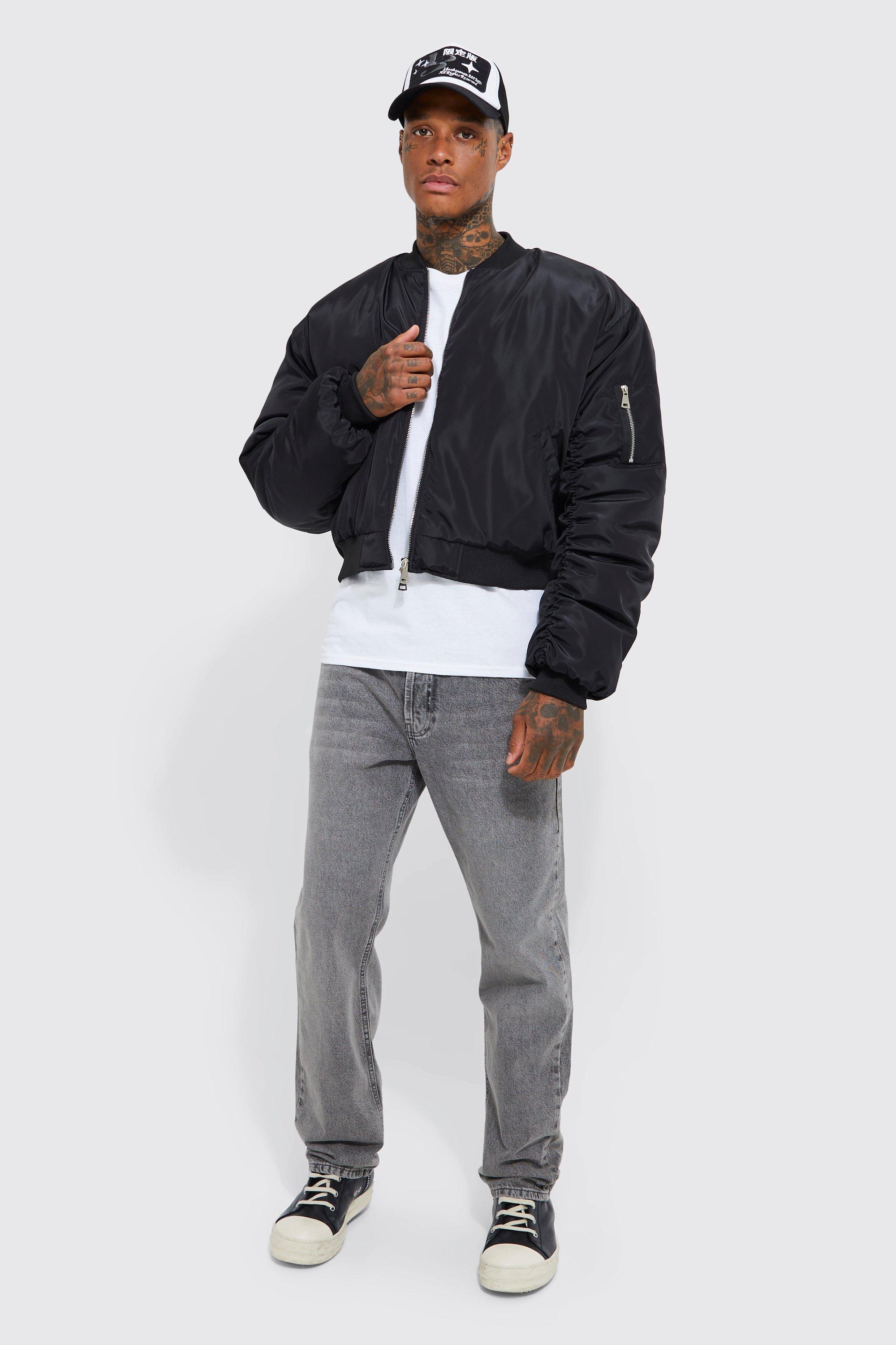 ALPHA INDUSTRIES BOMBER IMBOTTITO IN NYLON Uomo Black