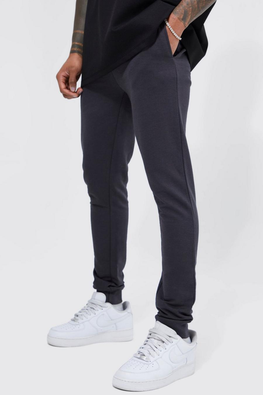 Pantaloni tuta Basic Super Skinny Fit, Dark grey image number 1