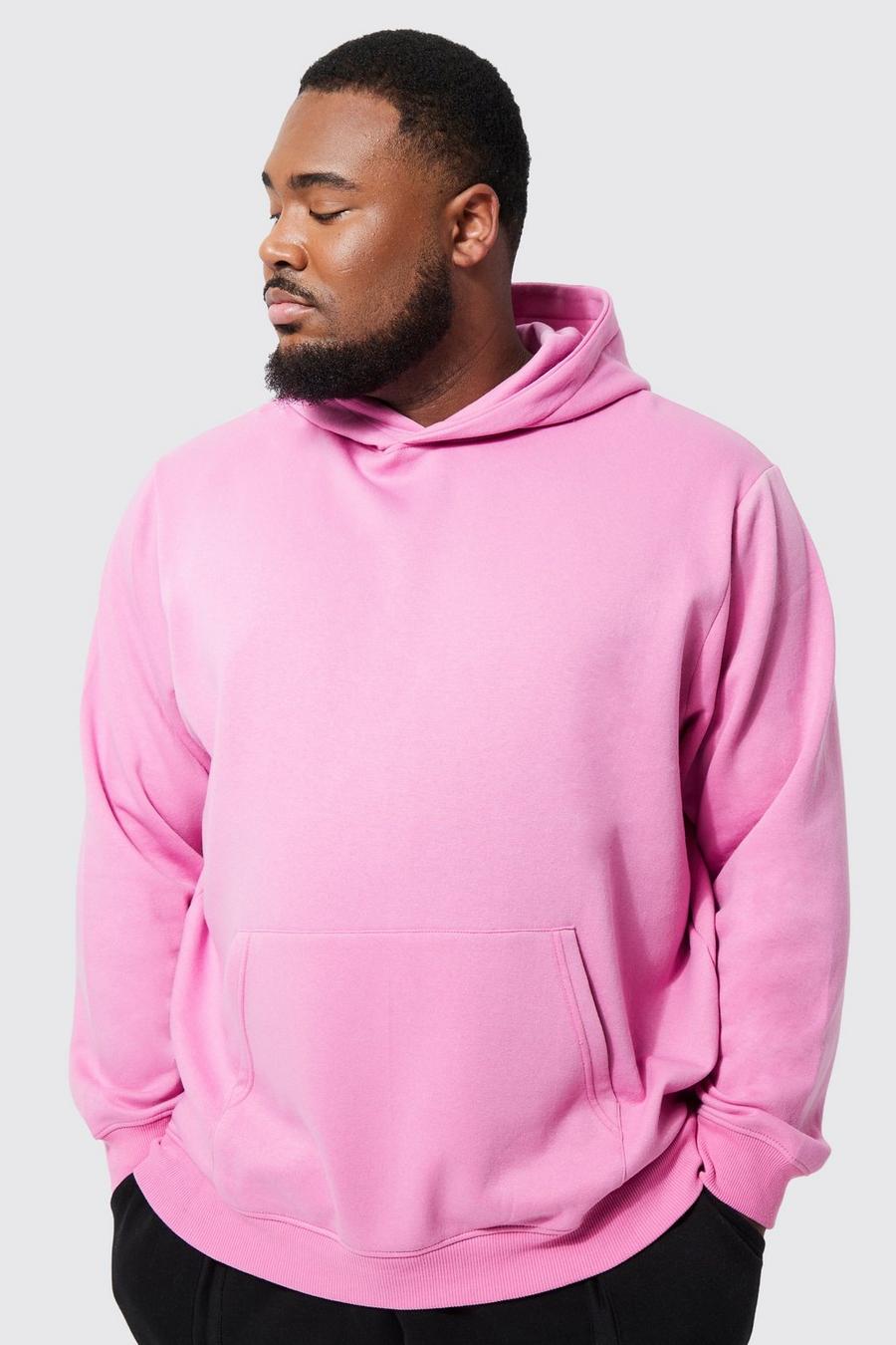Light pink Plus Lätt hoodie i regular fit image number 1