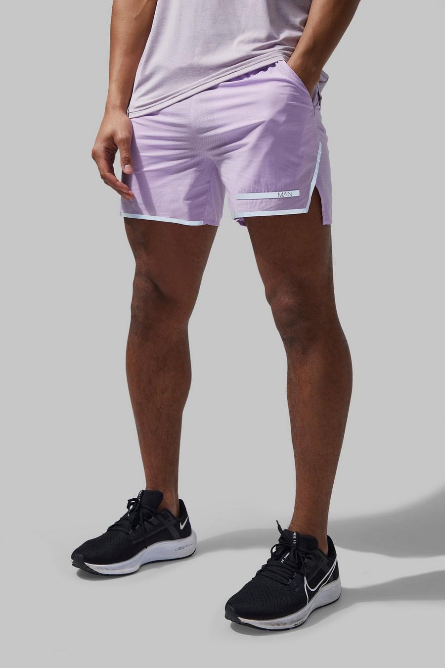 Lilac purple Man Active Lightweight Runner Shorts