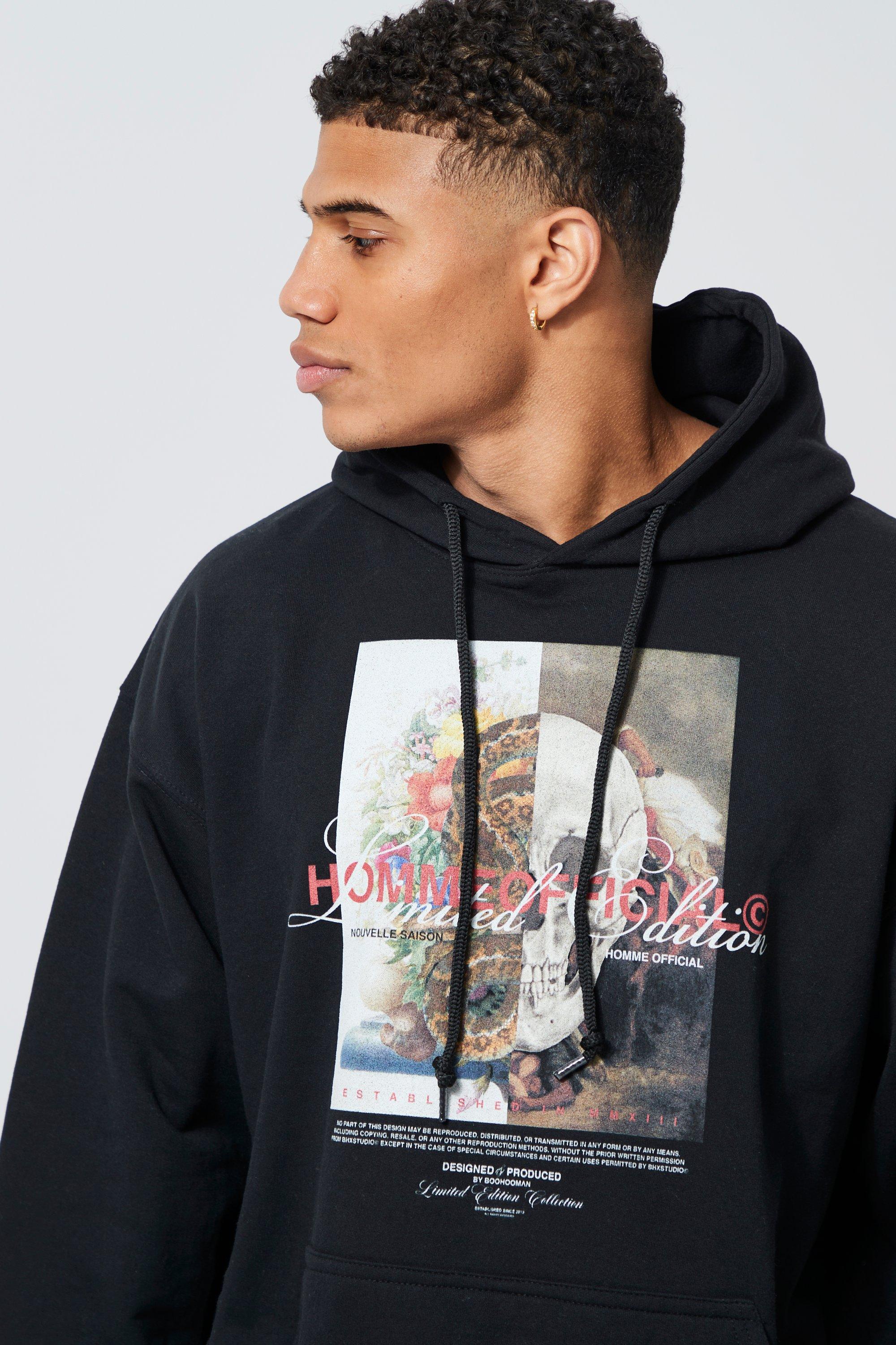 Oversized Car Graphic Hoodie