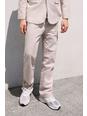 Light grey Relaxed Linen Jogger Waistband Trouser