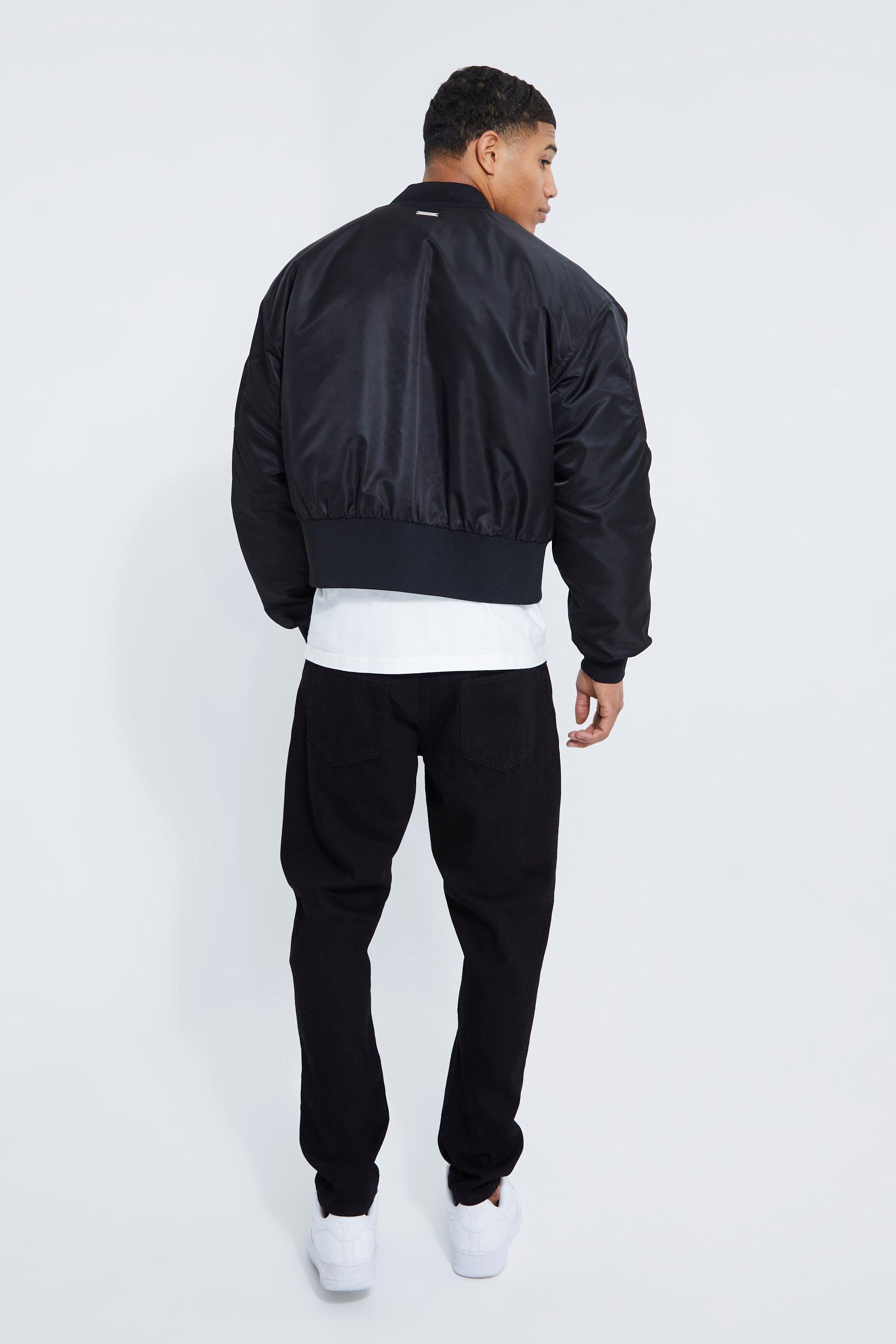 Chamarra Bomber Hombre Reflejante