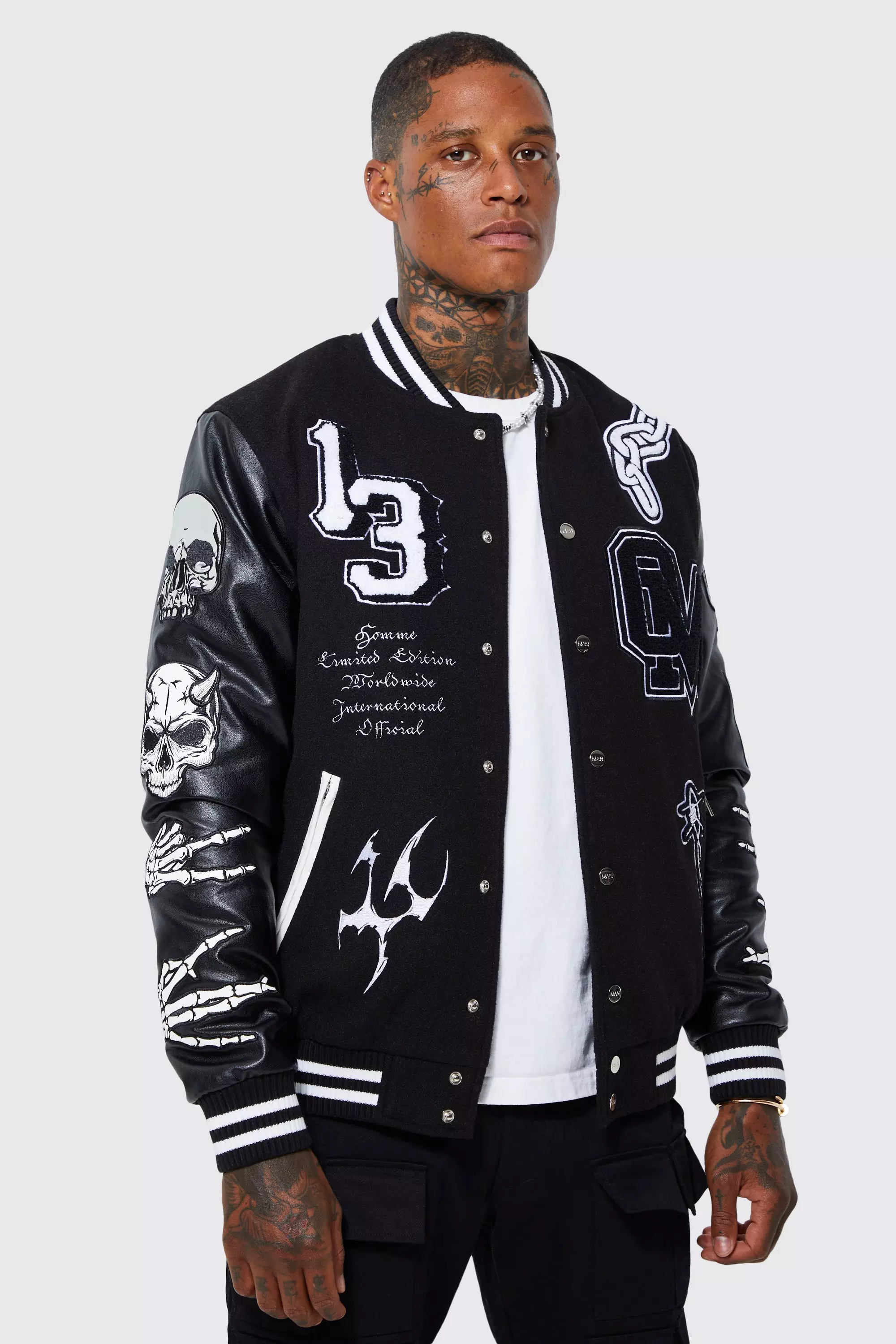 Limited Edition Skull Varsity Jacket