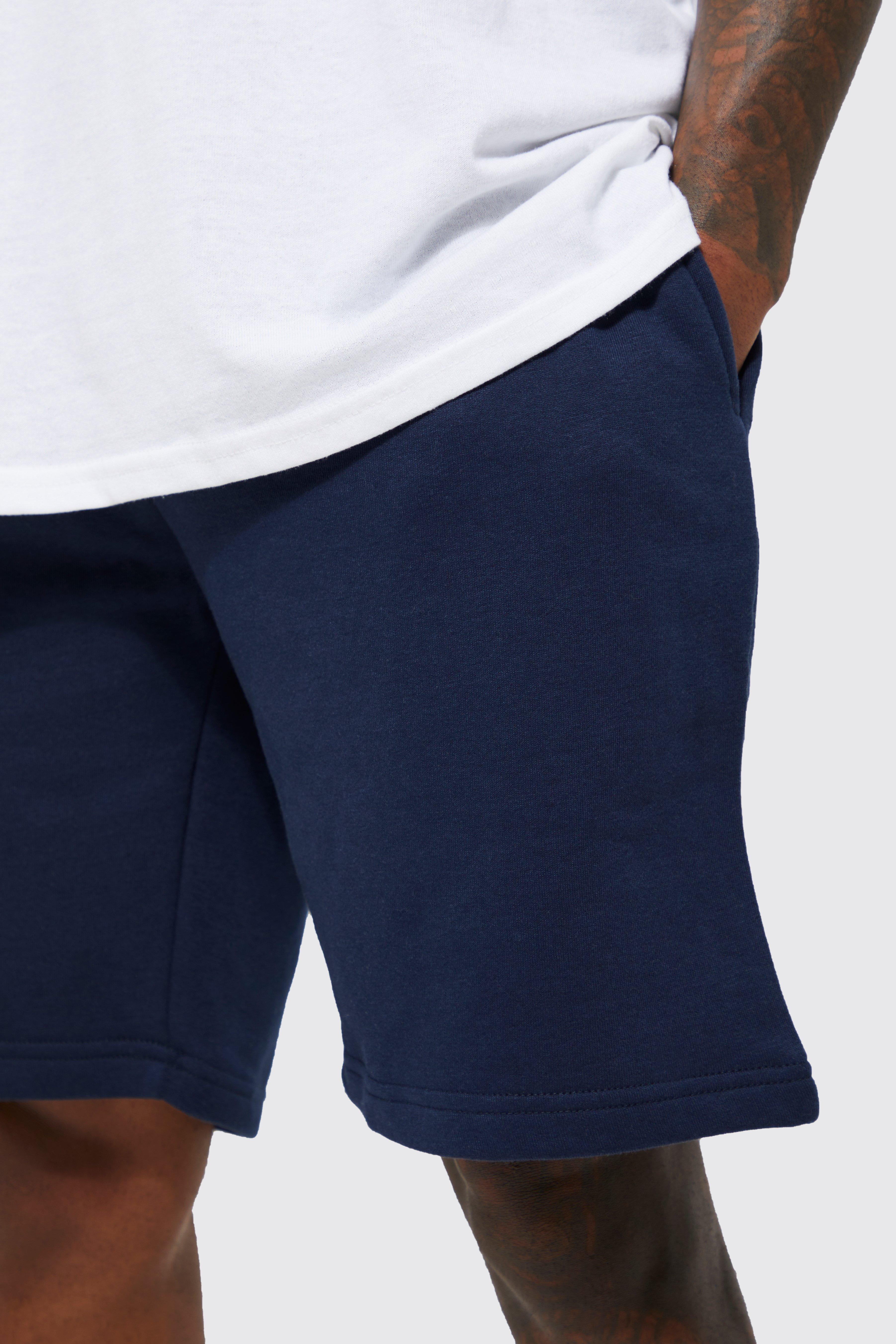 Knee length store jersey shorts