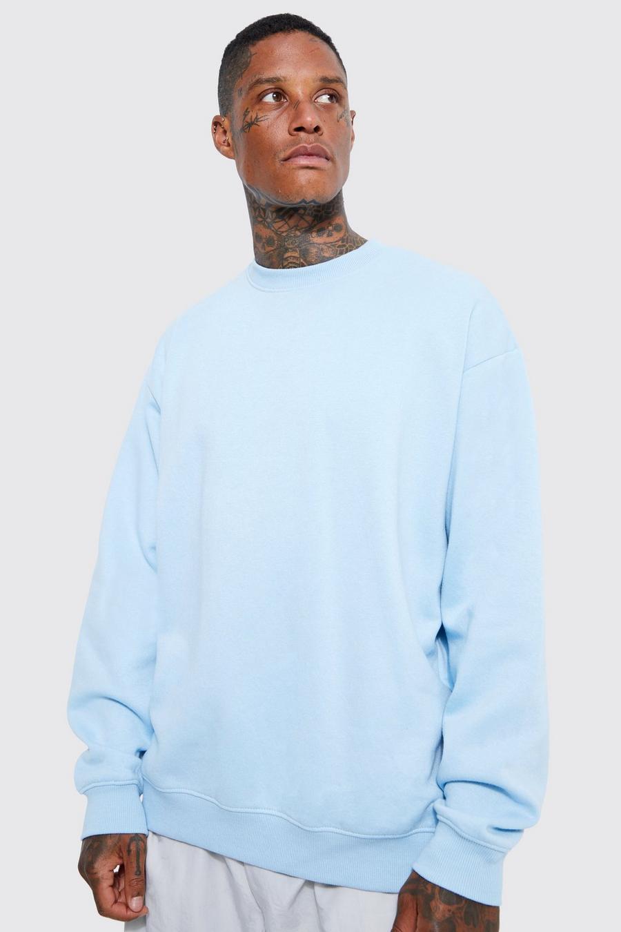 Pastel blue Oversize sweatshirt  image number 1