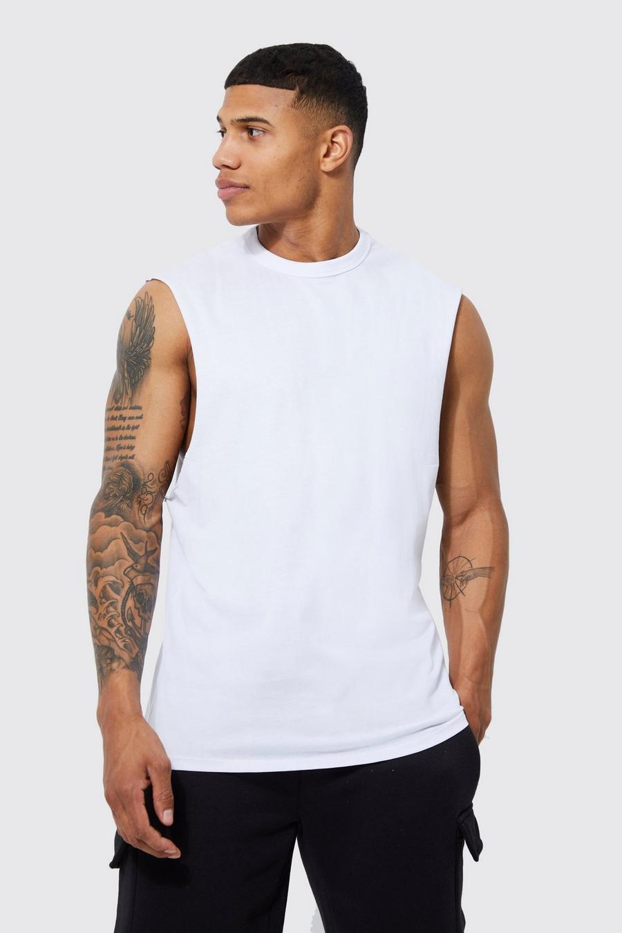 White Core Tank Top Met Grote Armgaten image number 1