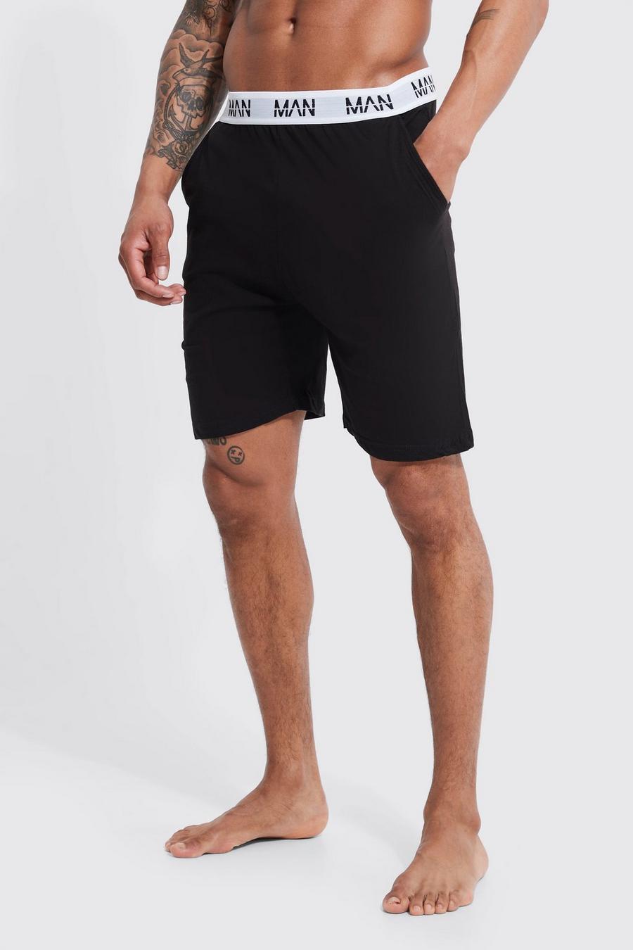 Man Dash Loungewear-Shorts, Black noir image number 1
