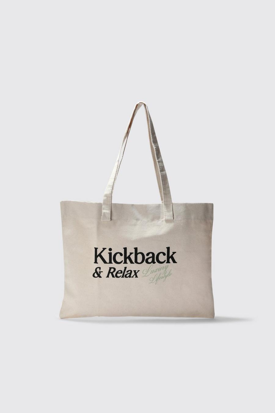 Stone beige Kick Back & Relax Tote Bag