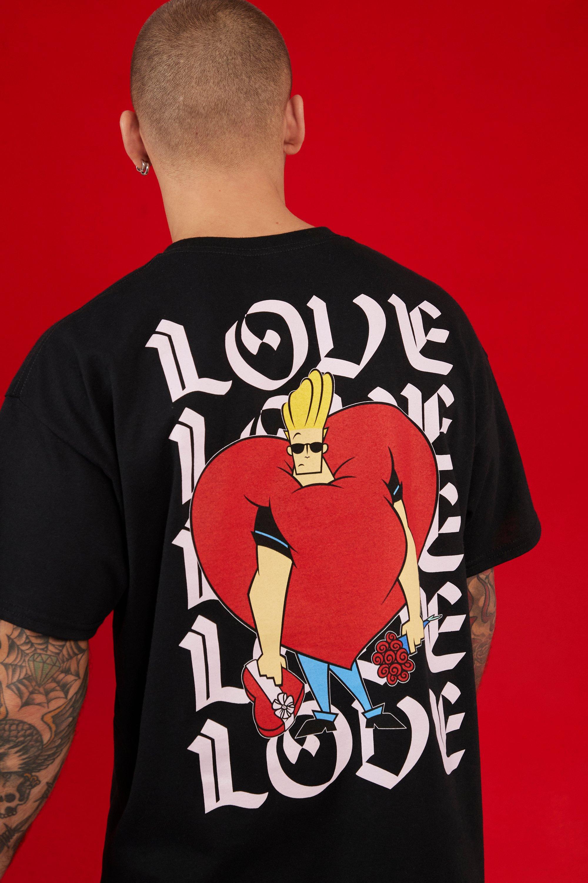 Oversized Johnny Bravo Love T shirt