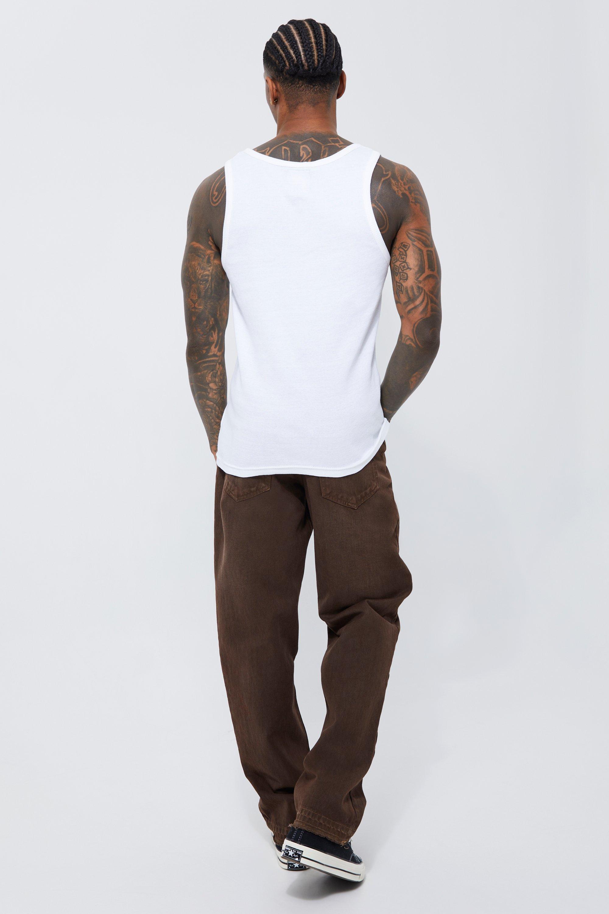 Slim Fit Ribbed Vest