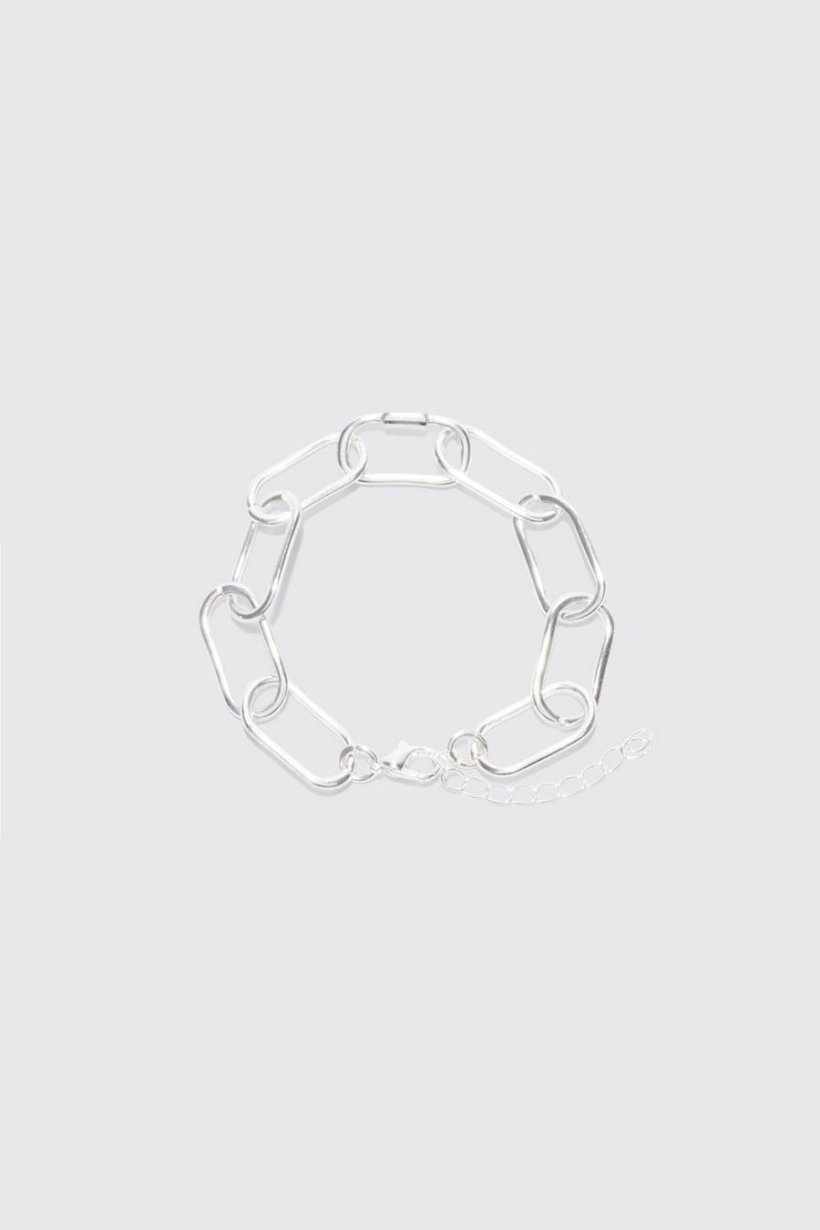 Silver Chunky Link Bracelet image number 1
