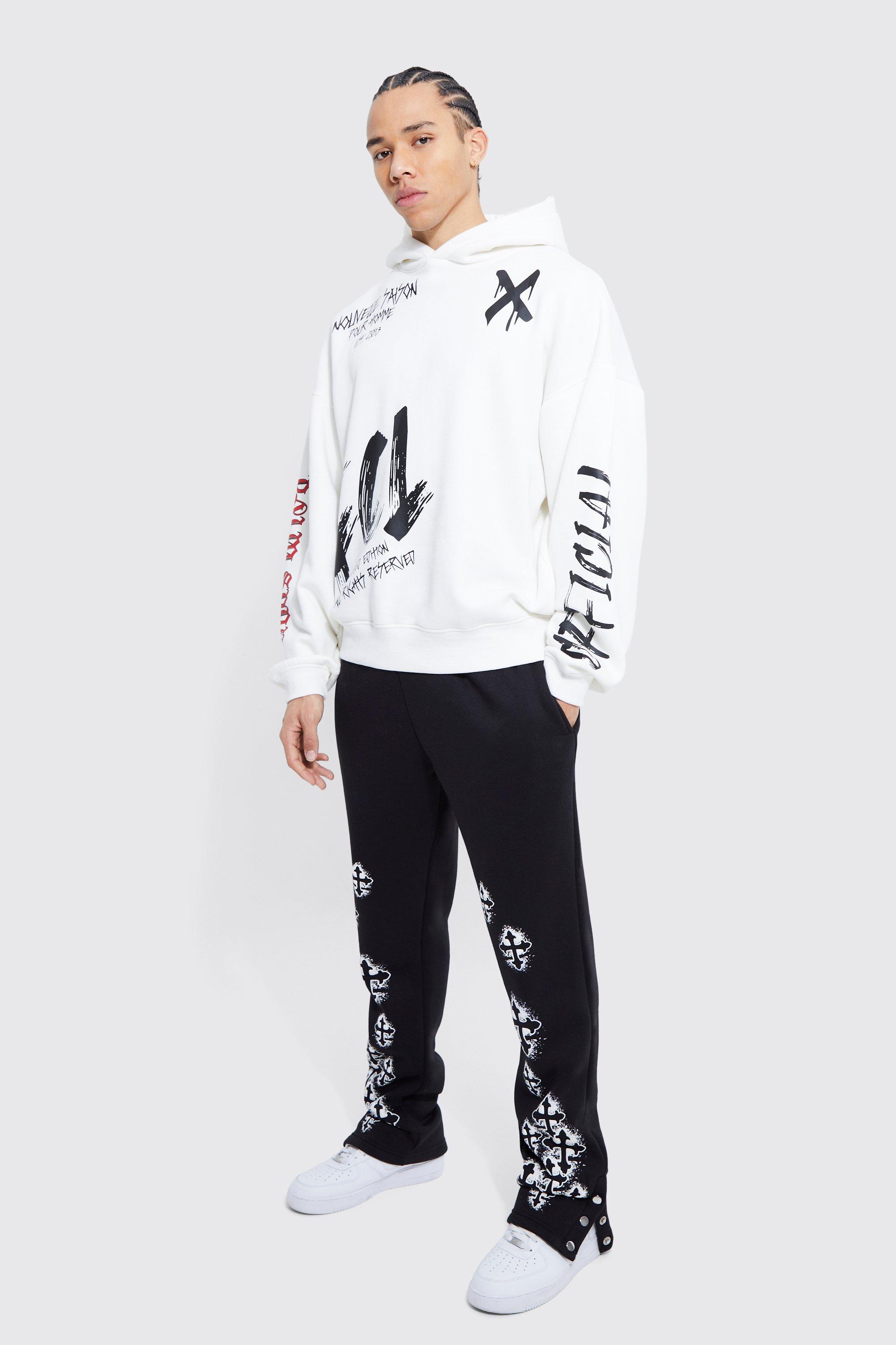 Jogging bouton pression homme hotsell
