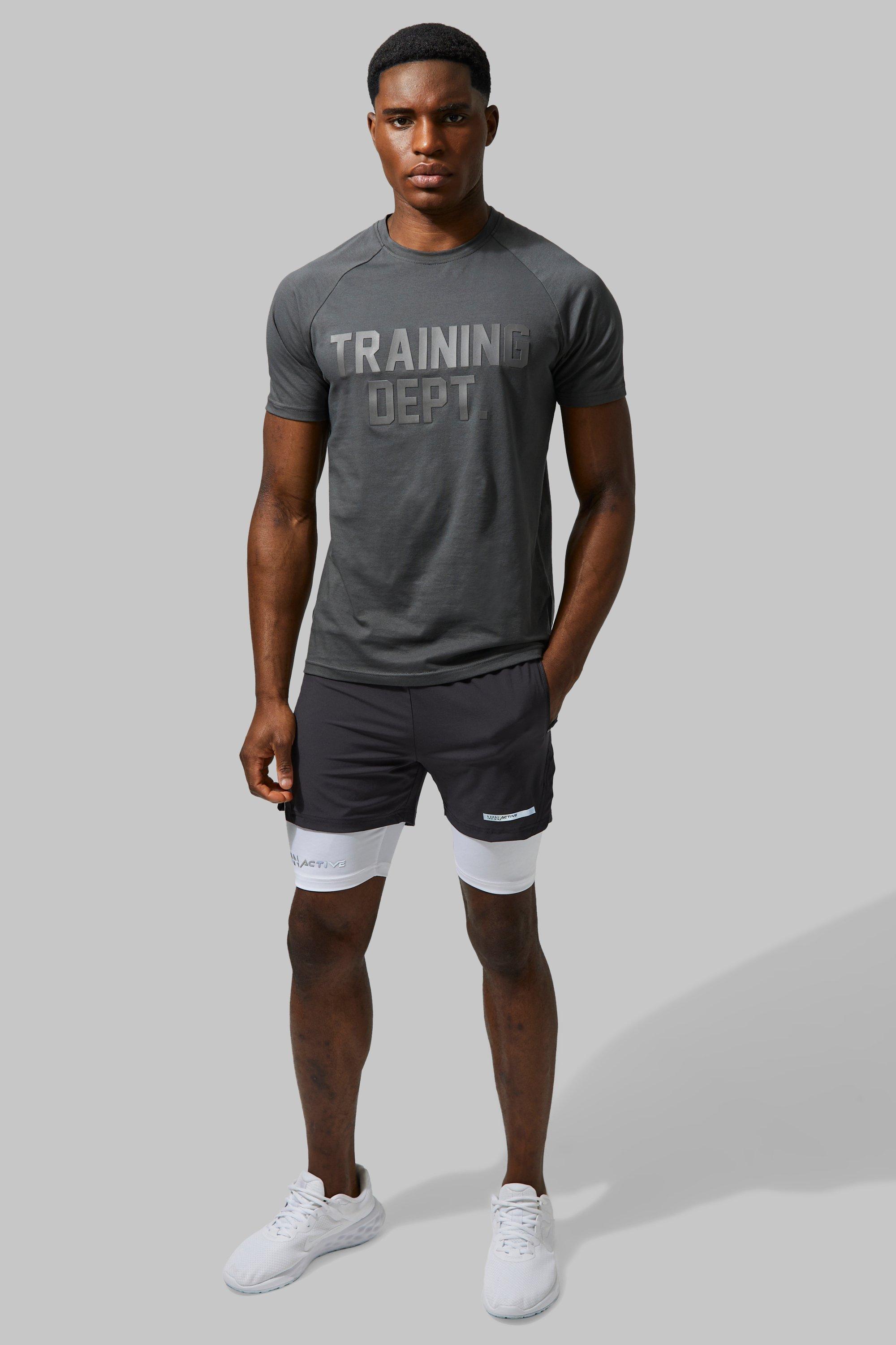 Man Active Gym 2 In 1 Shorts