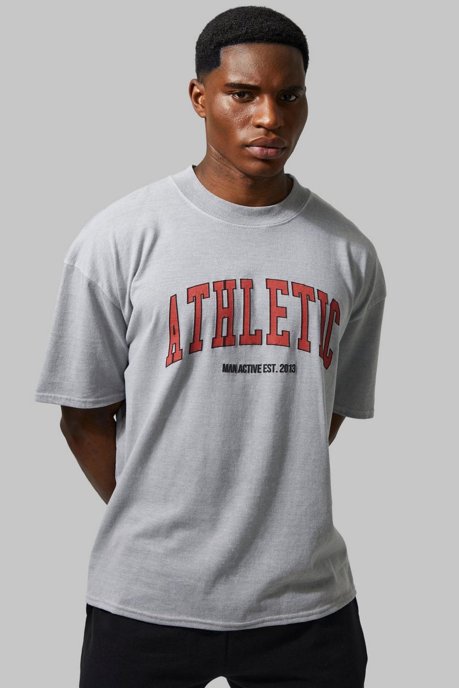 Grey Man Active Boxy Overdye Athletic T-shirt