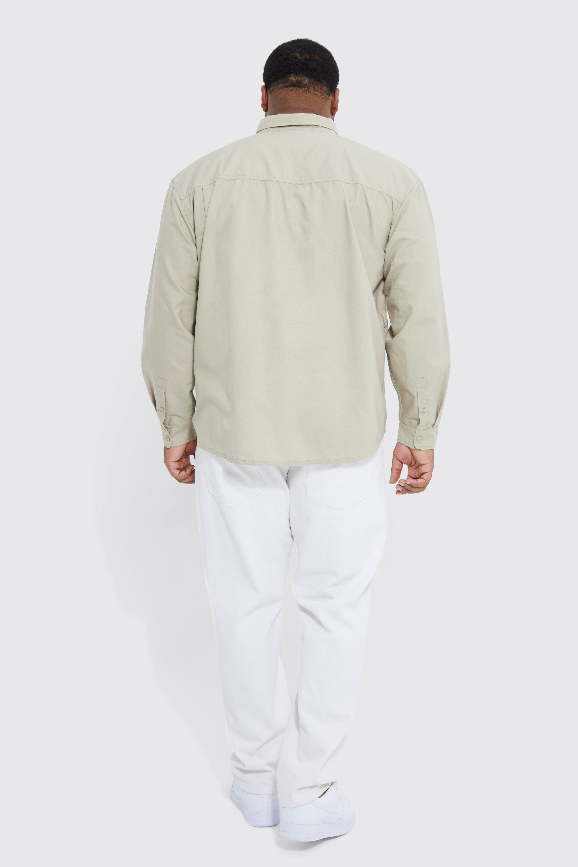 Plus Relaxed Fit Long Sleeve Oxford Shirt | boohoo CA