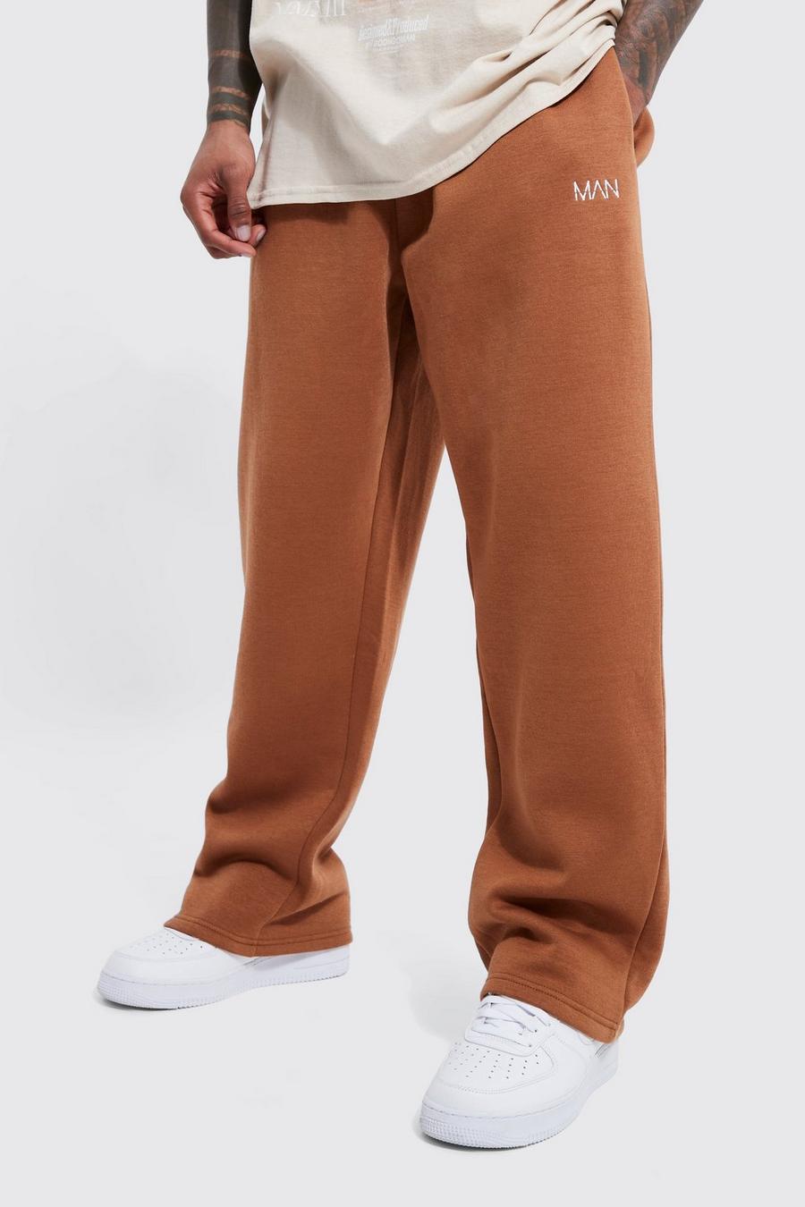 Tobacco Man Embroidered Wide Leg Jogger image number 1