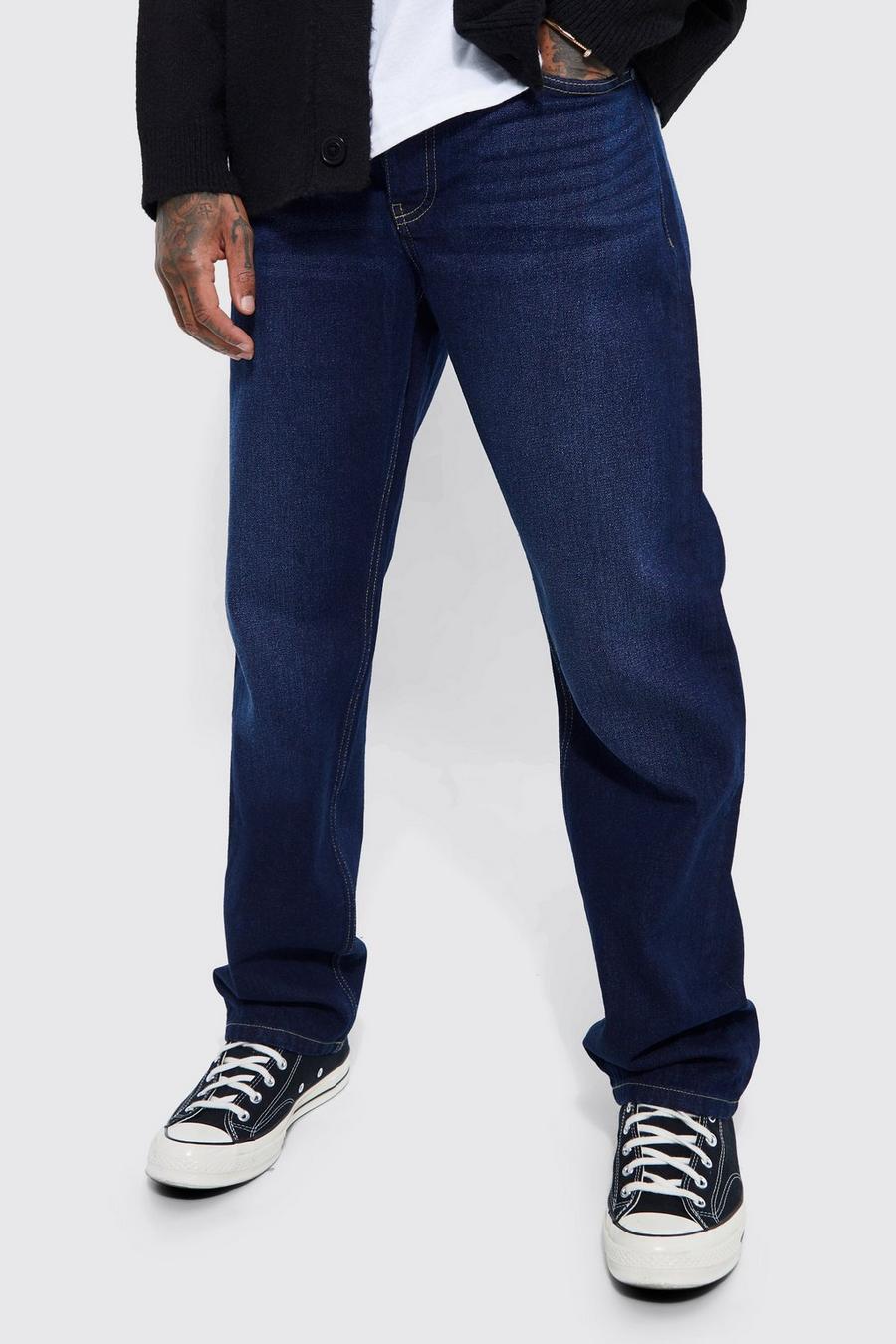 Dark blue Relaxed Rigid Jean image number 1
