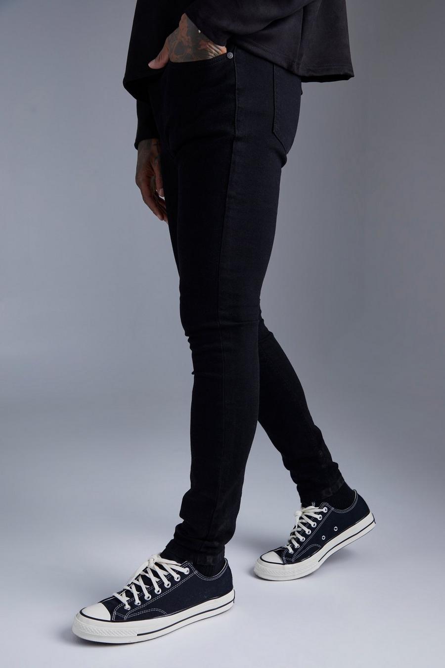 Black Super Stretch Skinny Jeans image number 1