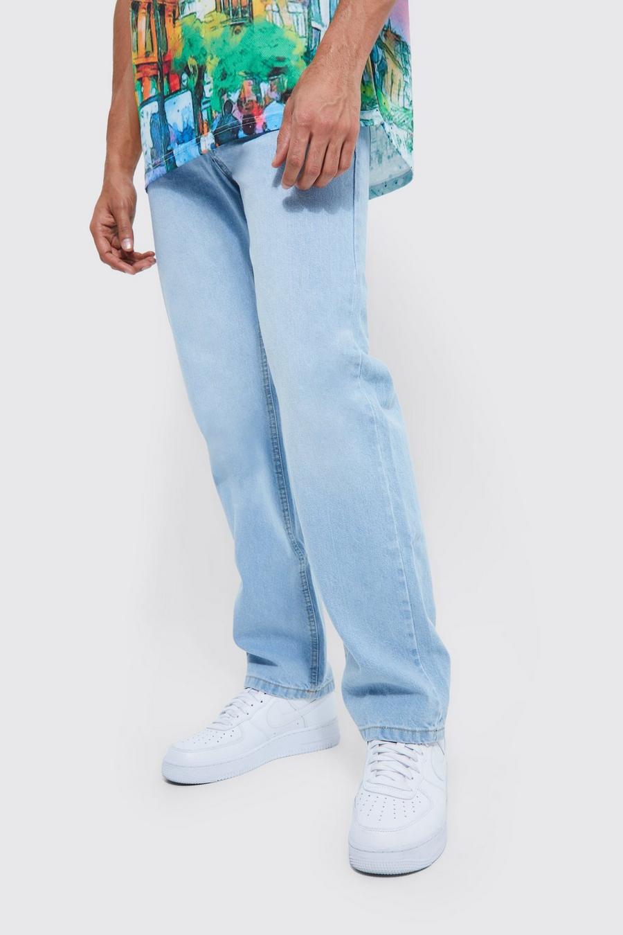 Light blue bleu Relaxed Fit Jeans image number 1