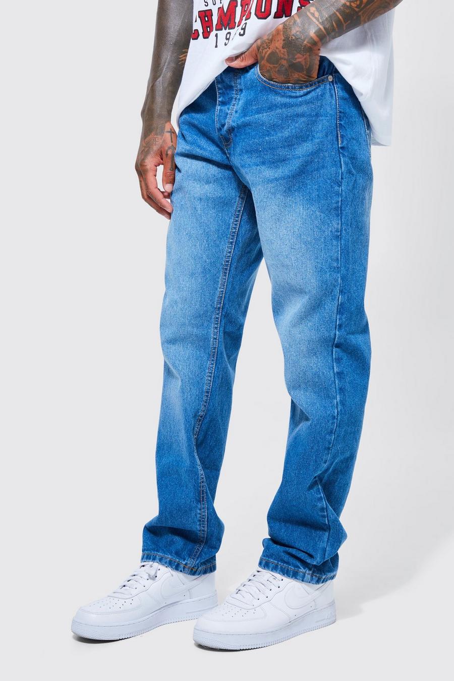 Mid blue Relaxed Fit Jeans image number 1