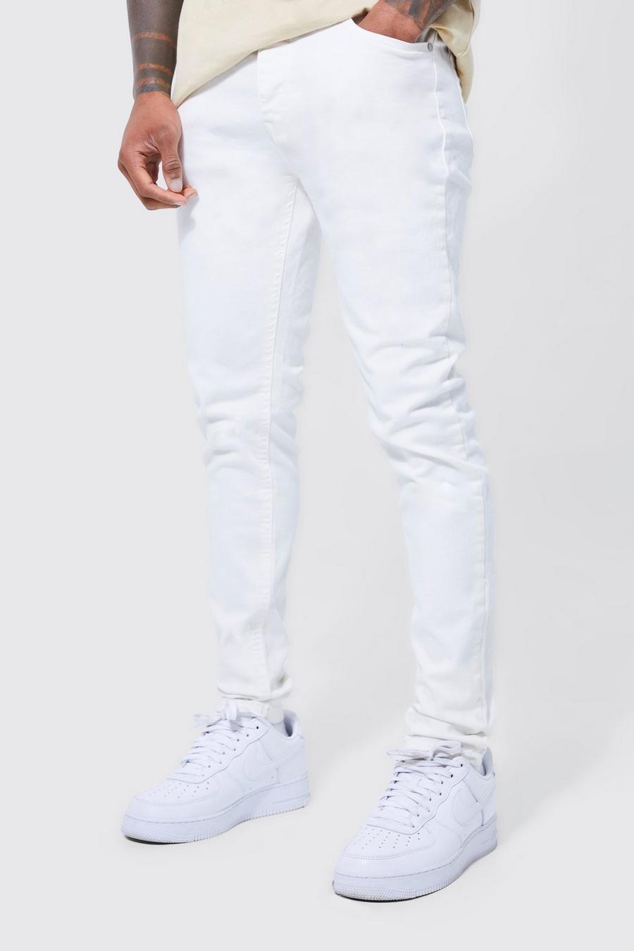 Jean skinny stretch, White