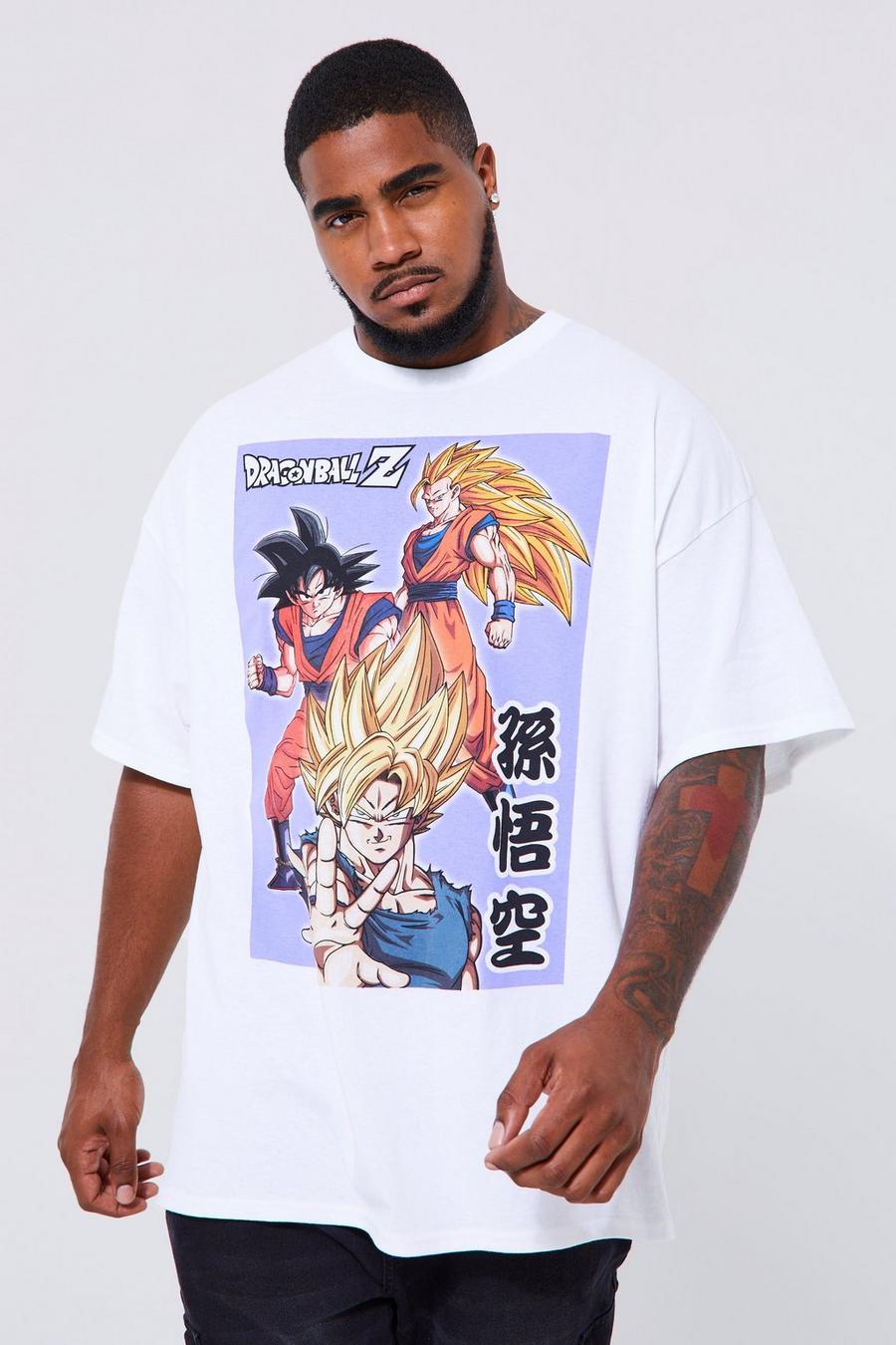 White Plus Dragon Ball Z License T-shirt image number 1