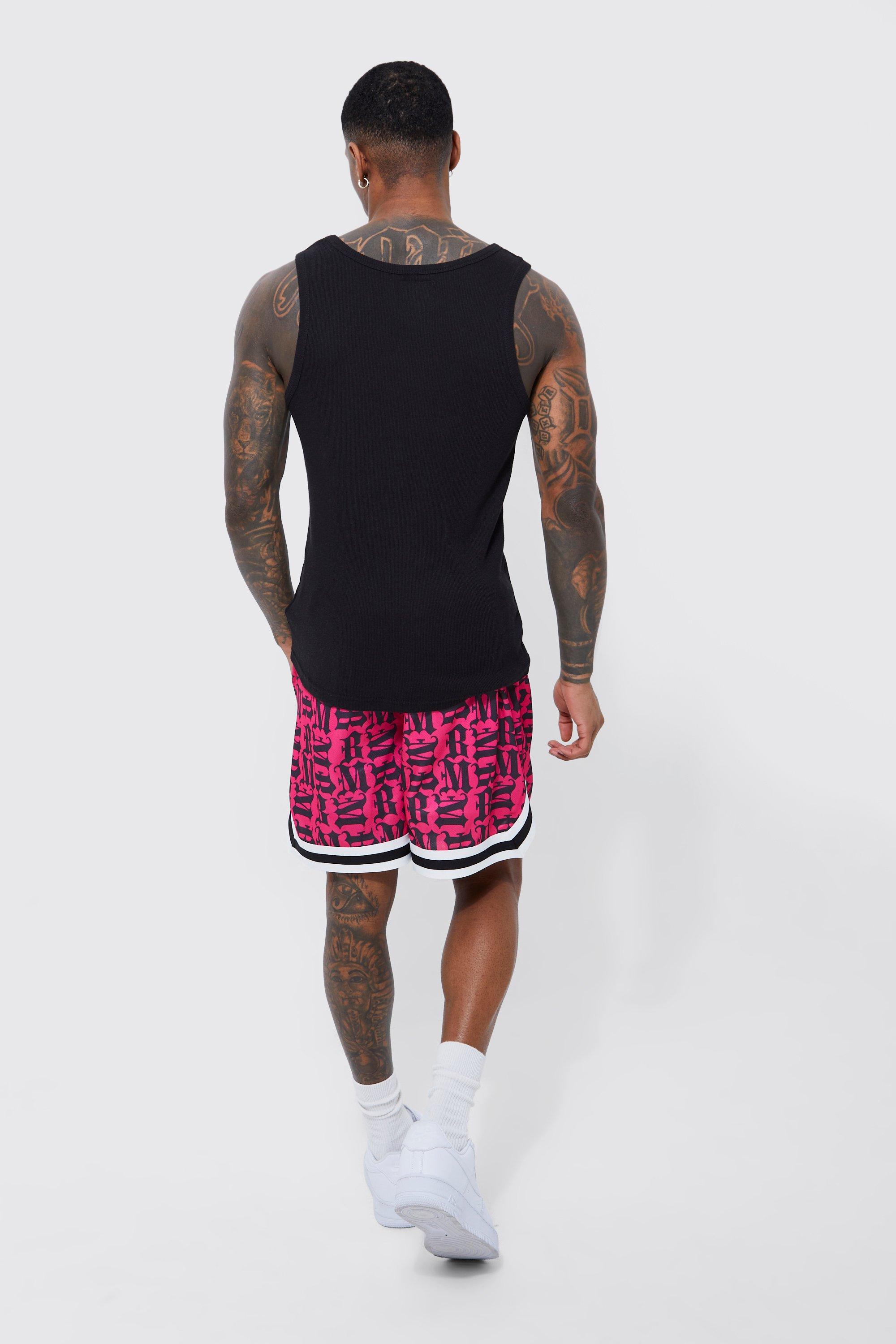 Short Loose Fit Bm Mesh Basketball Short