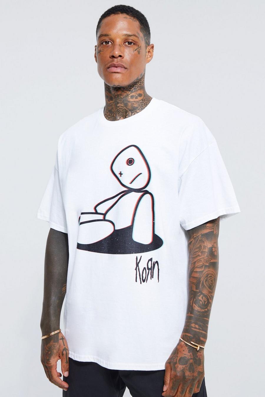 Oversized Korn License T-shirt | boohoo