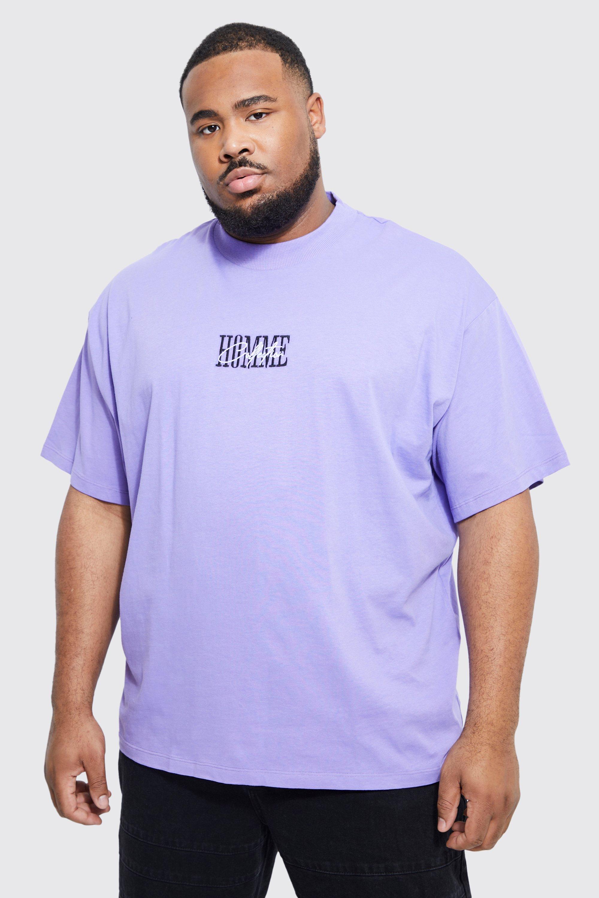 Tee shirt violet shop homme