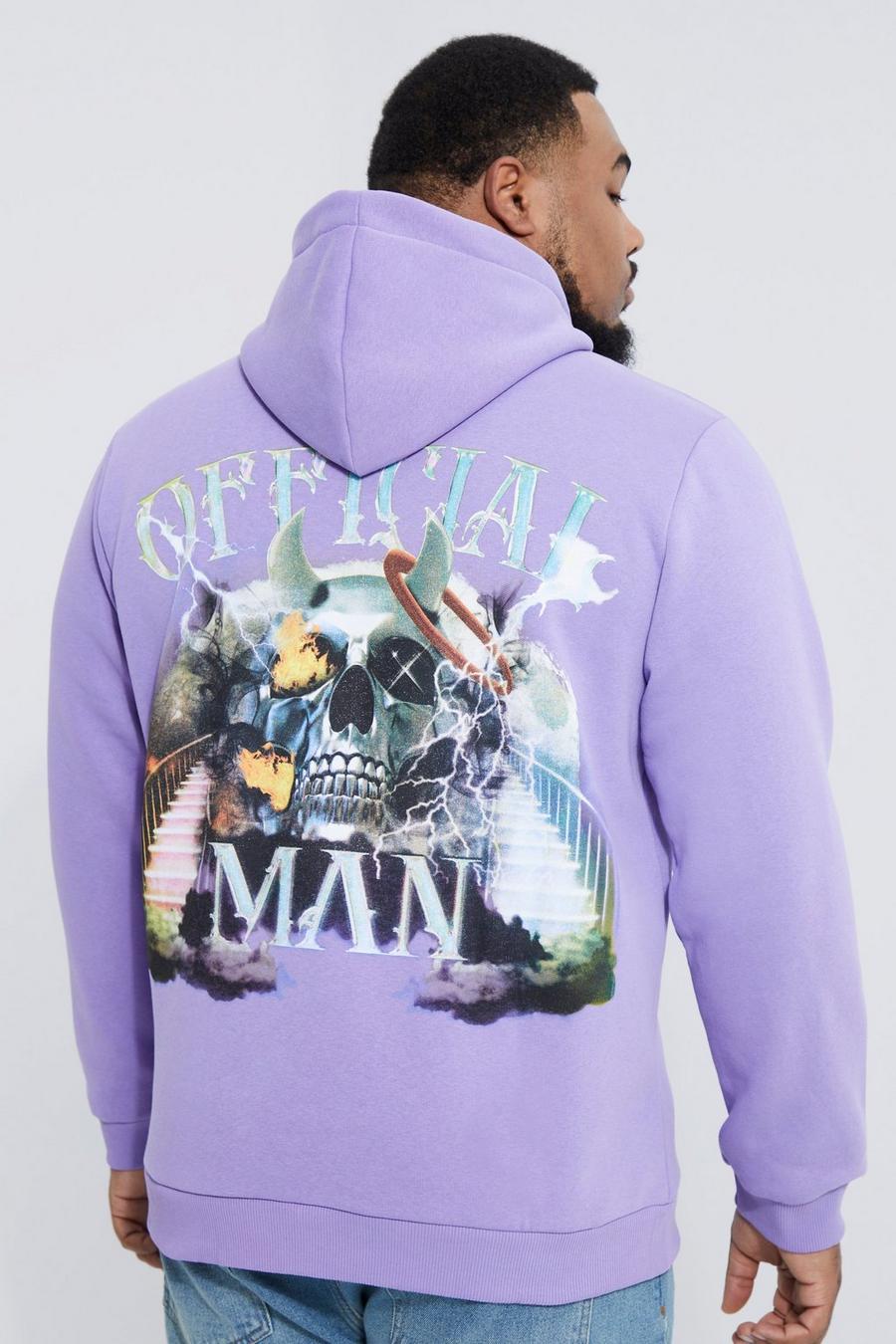 Lilac Plus Official Man Lightning Hoodie image number 1