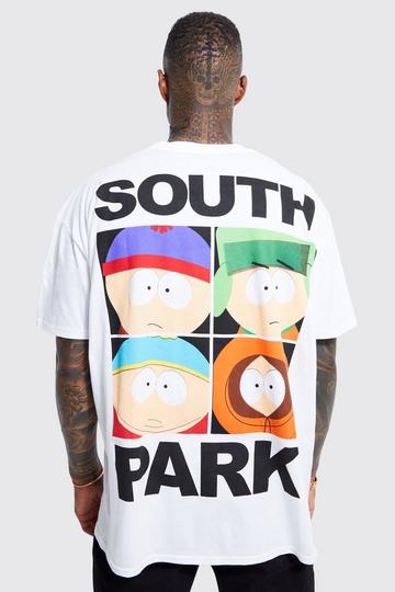 White Oversized South Park License T-shirt