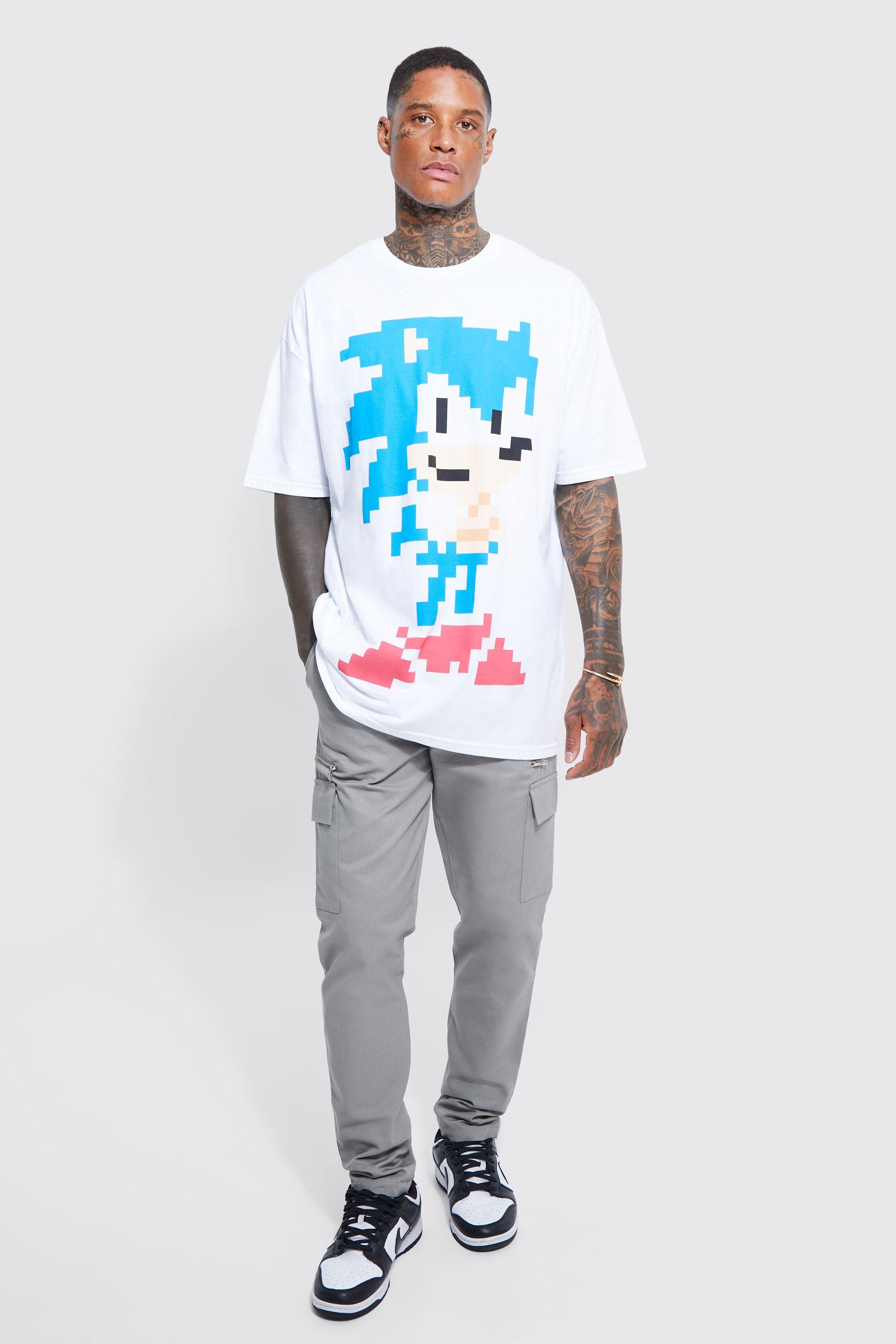 T shirt oversize imprim Sonic boohoo