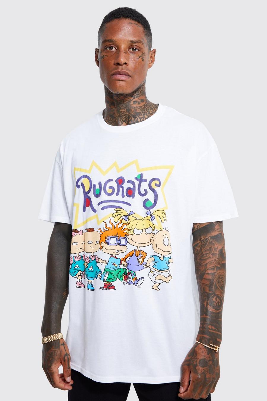 White Oversized Rugrats License T-shirt image number 1