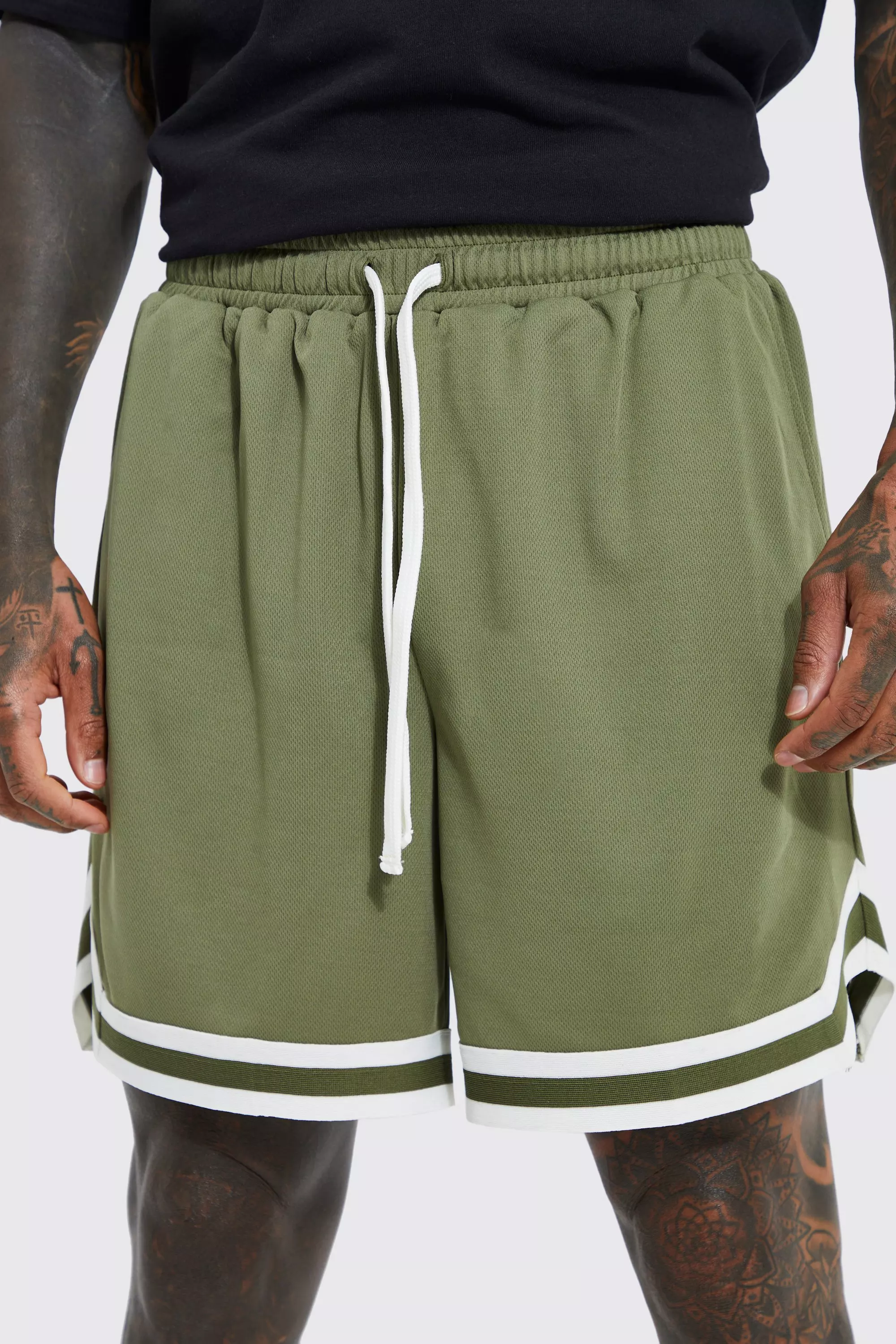 Olive green basketball on sale shorts