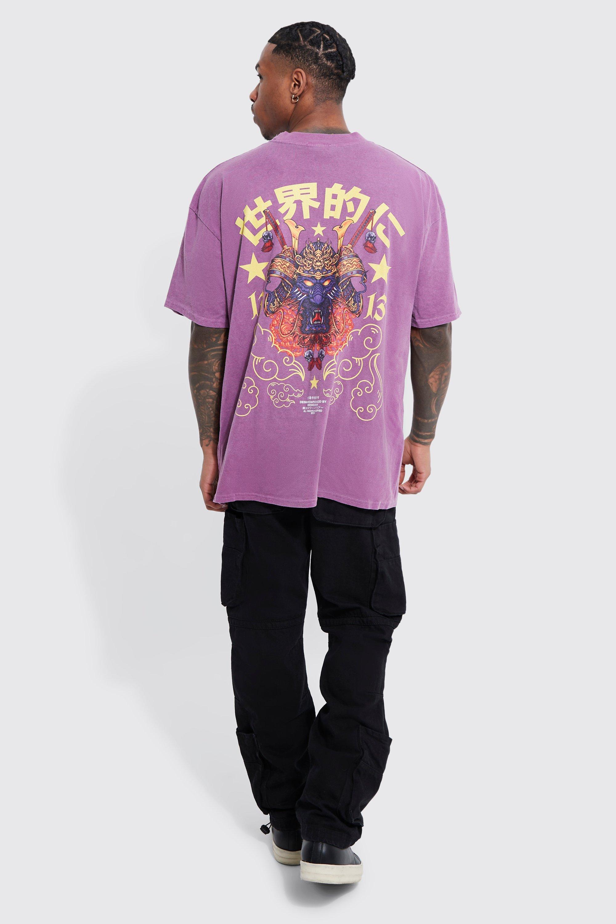 Tee shirt cheap violet homme