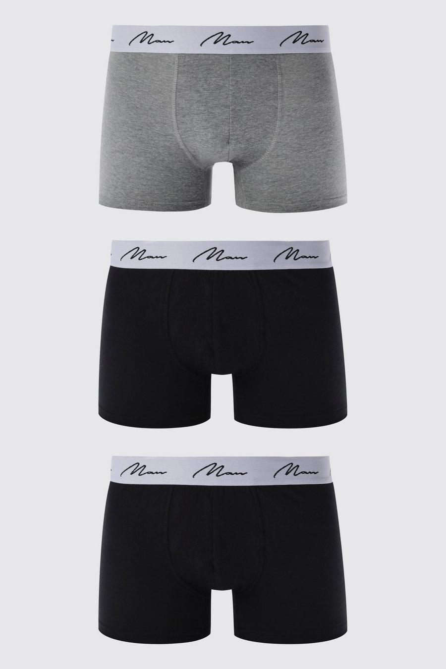 Multi 3 Pack Man Signature Mixed Trunk image number 1