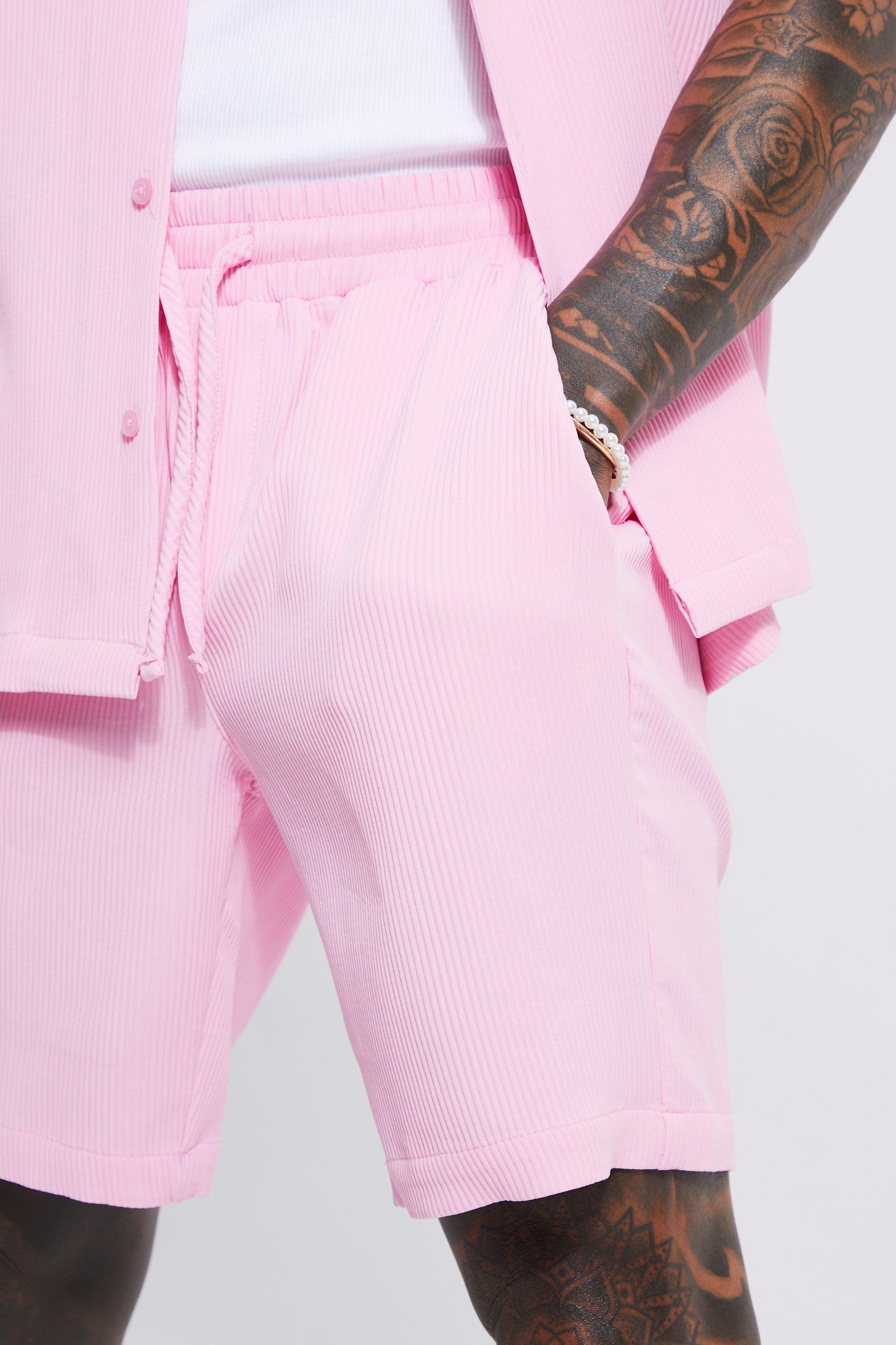 Mens pink shorts on sale uk